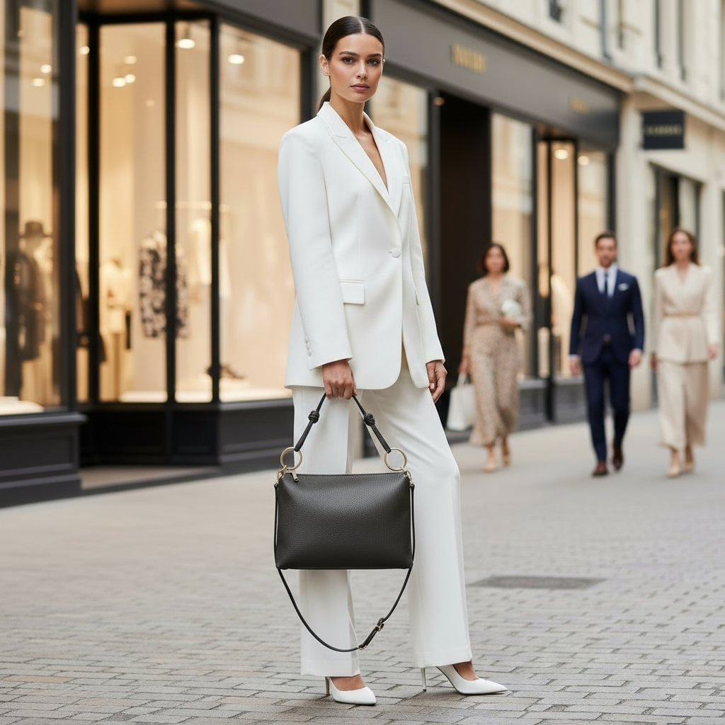 Livorno Italian Leather Shoulder Bag