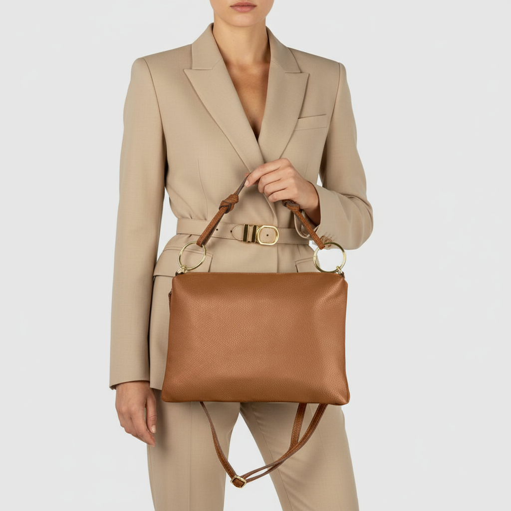 Livorno Italian Leather Shoulder Bag
