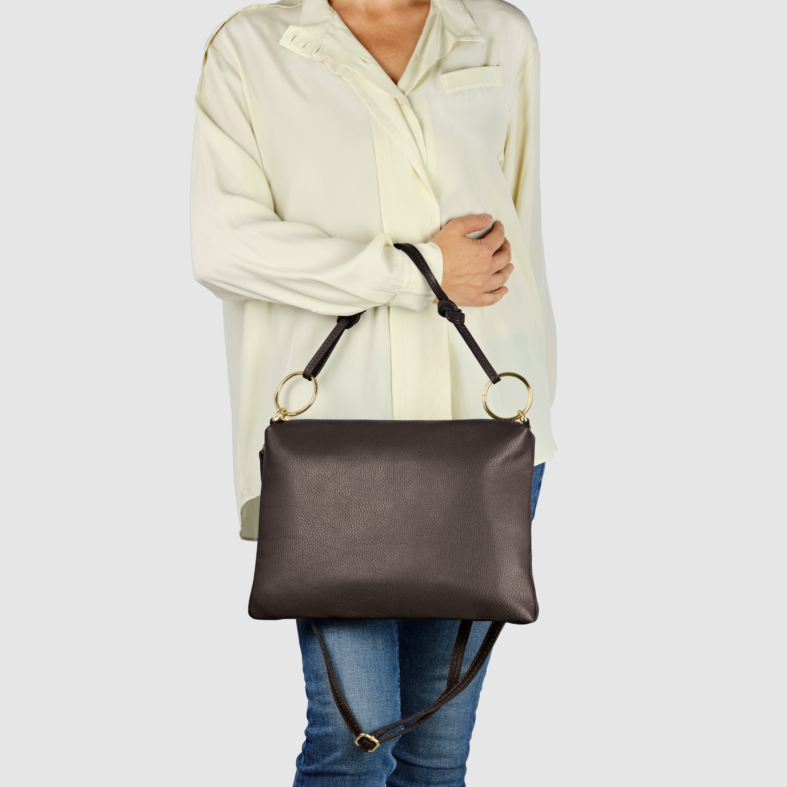 Livorno Italian Leather Shoulder Bag