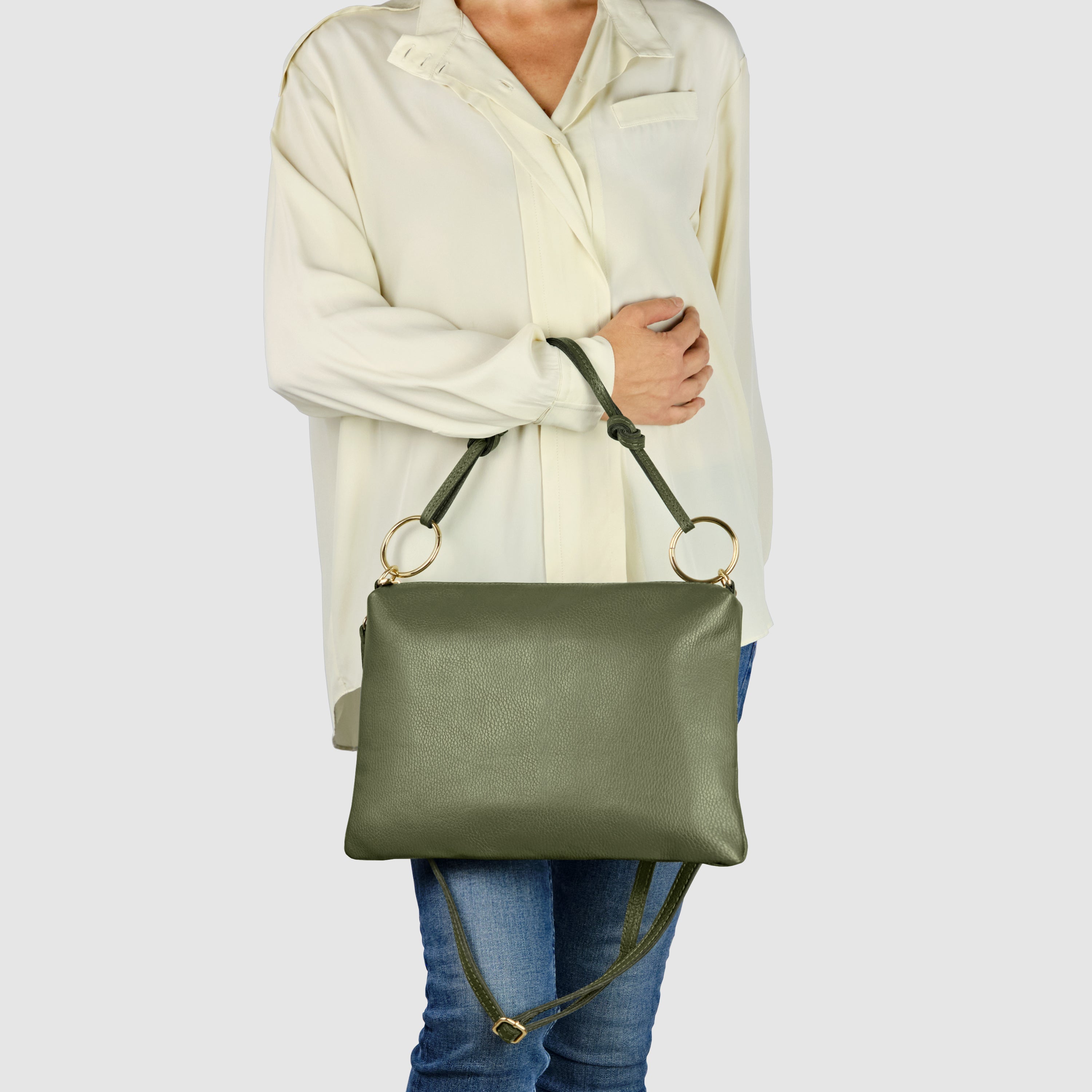 Livorno Italian Leather Shoulder Bag