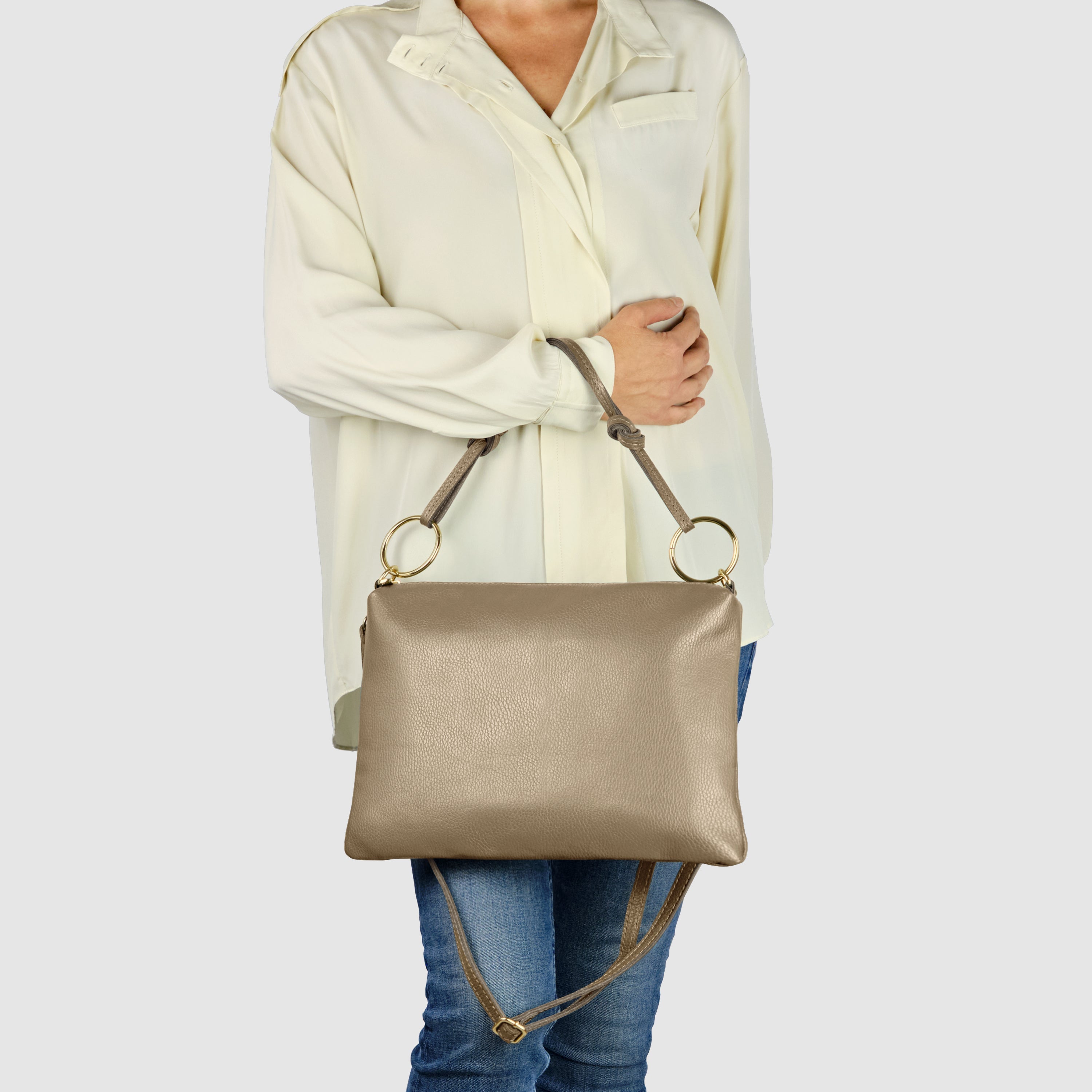 Livorno Italian Leather Shoulder Bag
