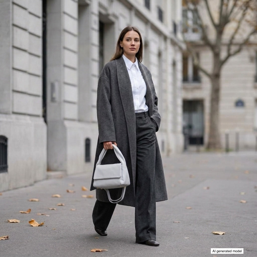 Perugia Italian Leather Bag with Twisted Handle