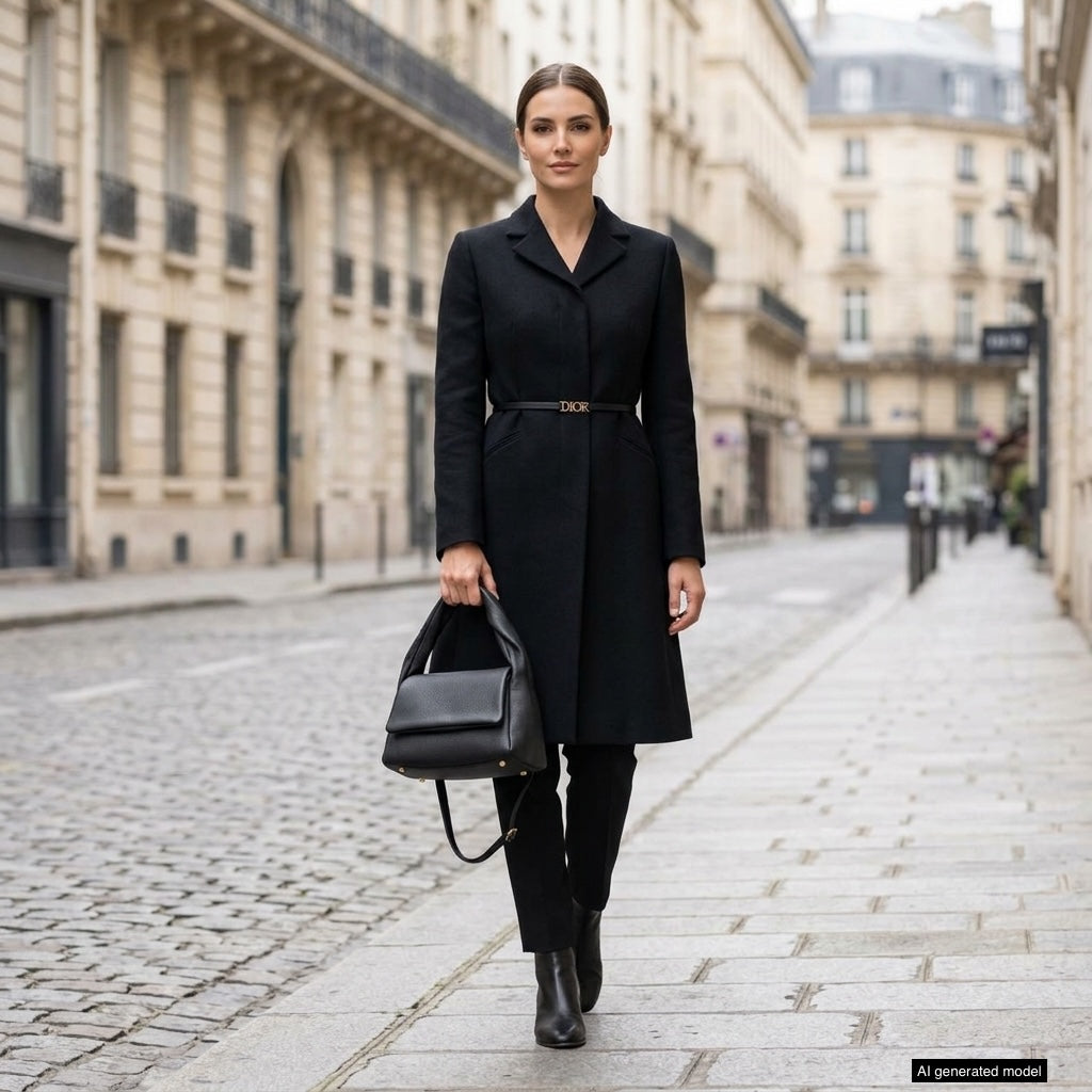 Perugia Italian Leather Bag with Twisted Handle