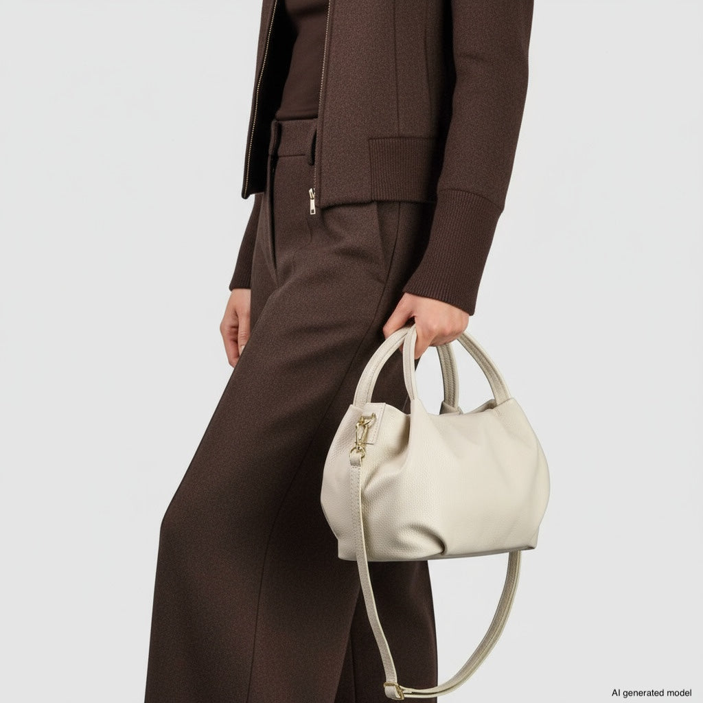 Lucca Italian Leather Top-Handle Bag