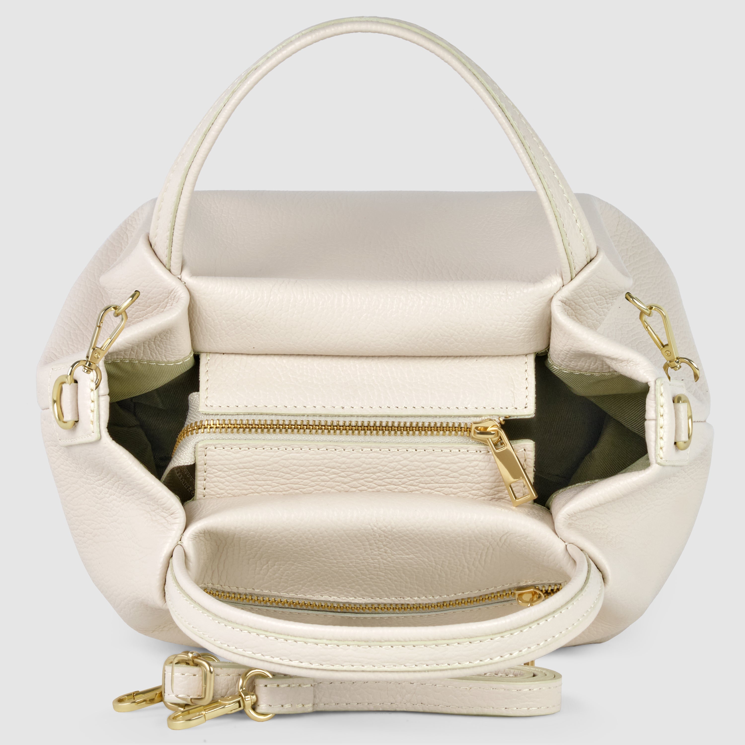 Lucca Italian Leather Top-Handle Bag