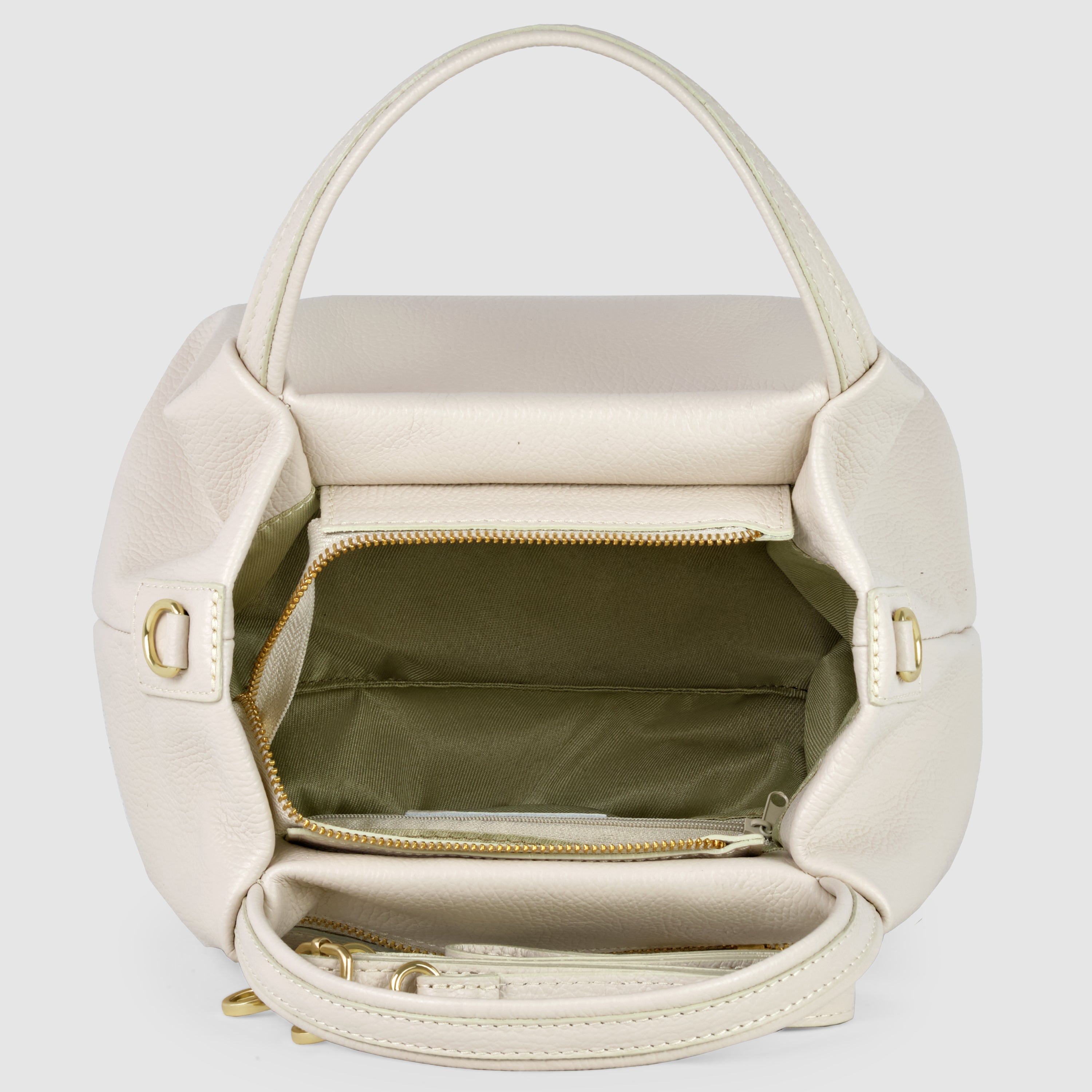 Lucca Italian Leather Top-Handle Bag