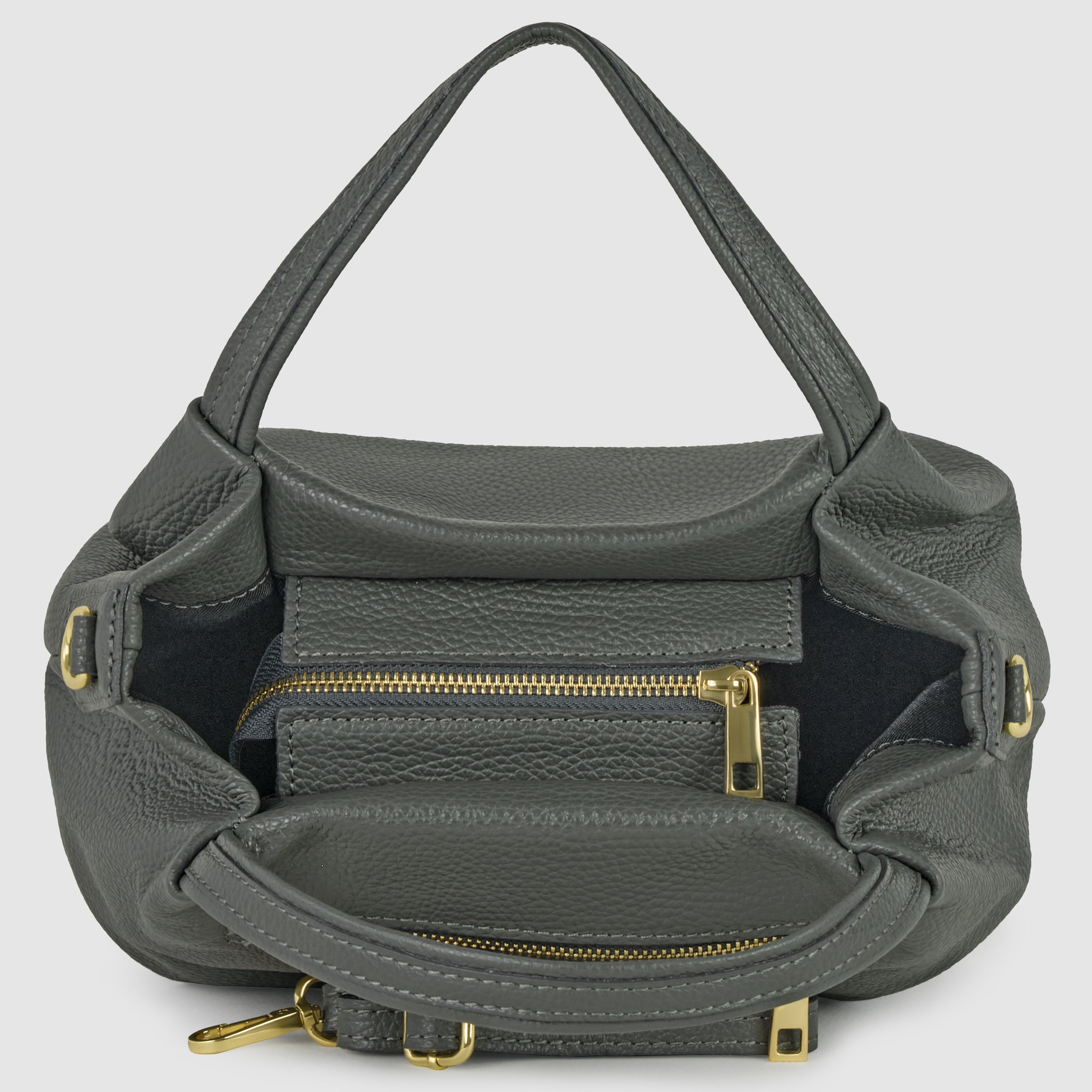 Lucca Italian Leather Top-Handle Bag