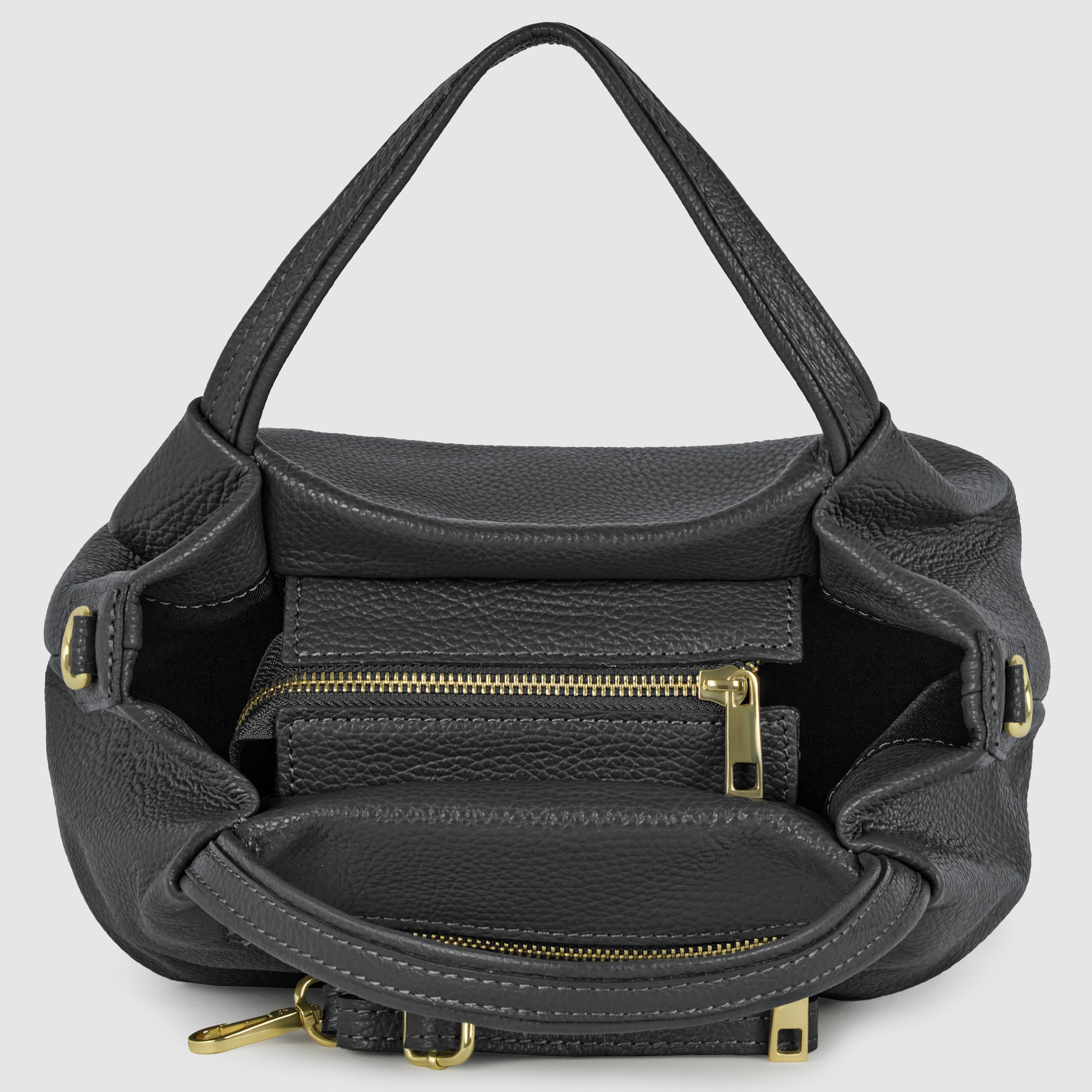 Lucca Italian Leather Top-Handle Bag