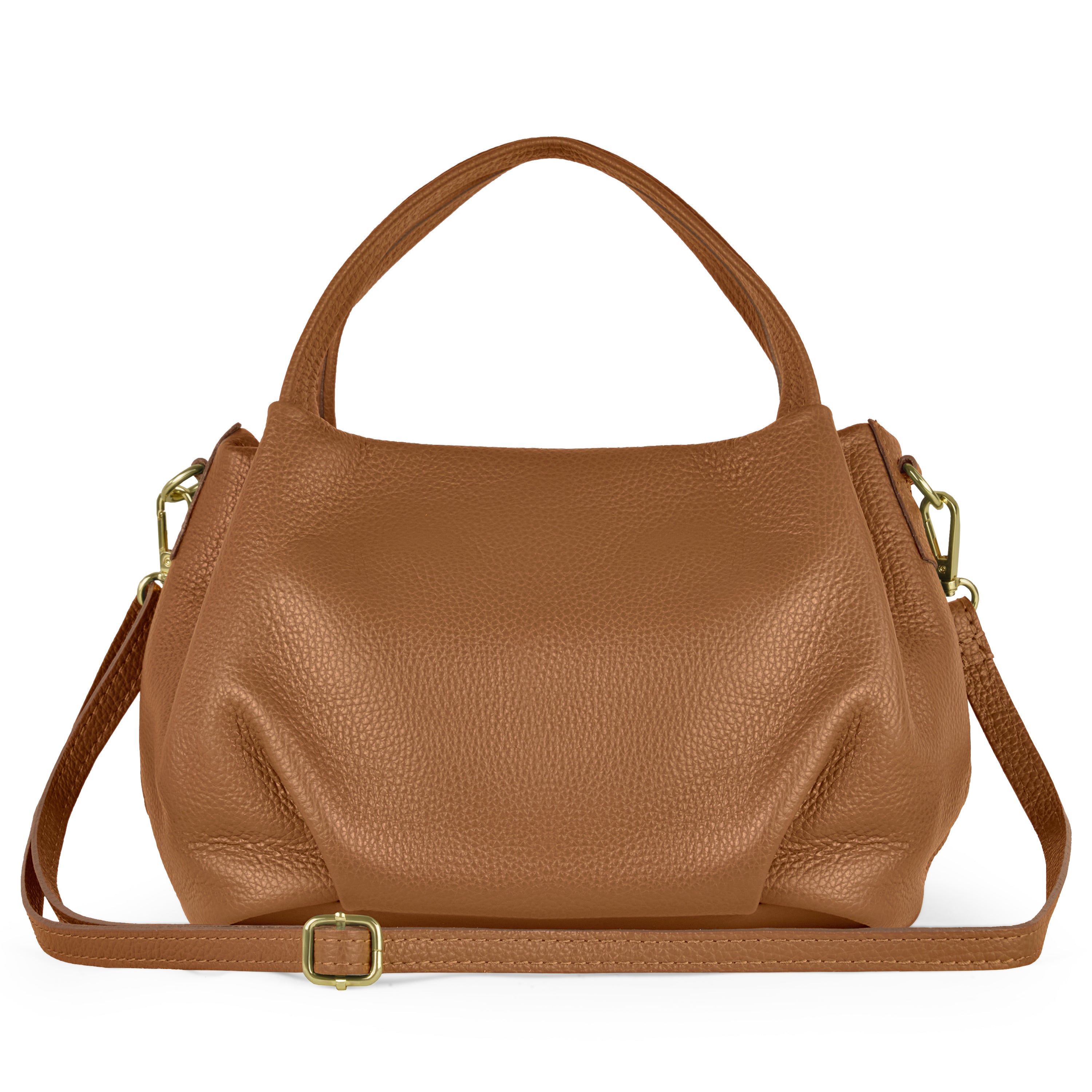 Lucca Italian Leather Top-Handle Bag