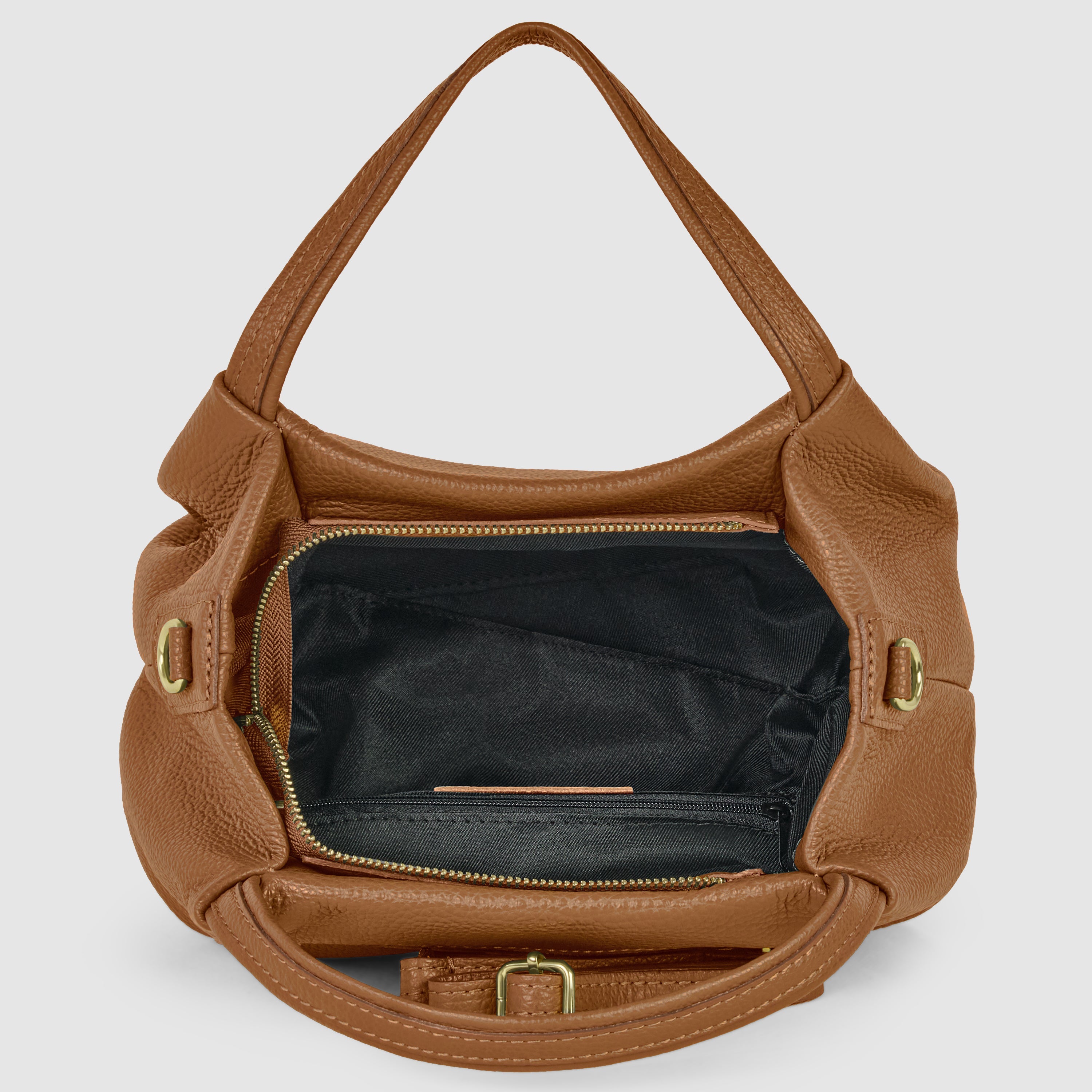 Lucca Italian Leather Top-Handle Bag