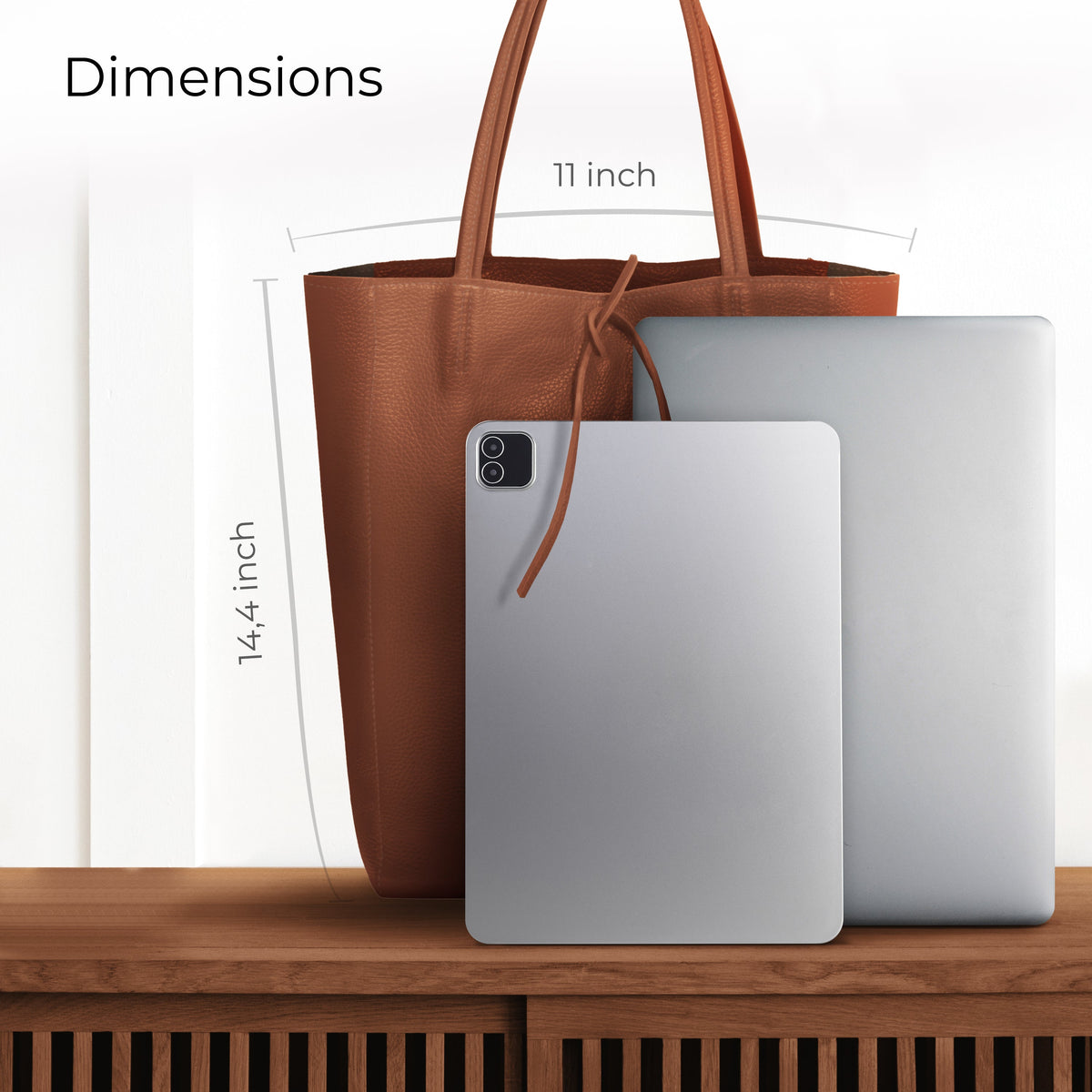 Firenze Italian Full-Grain Leather Tote