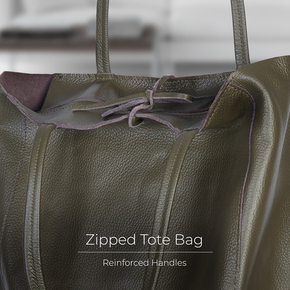 Firenze Italian Full-Grain Leather Tote