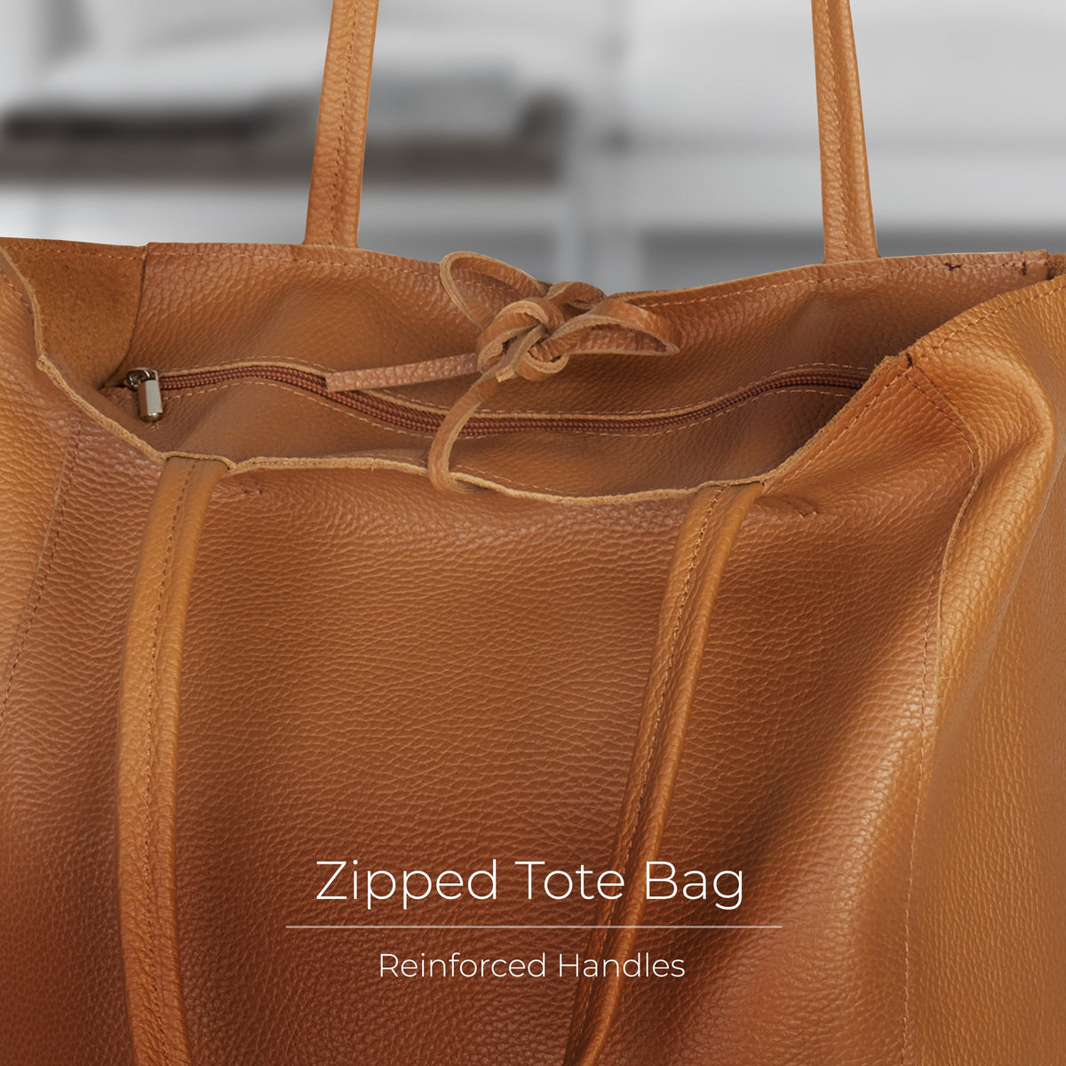Firenze Italian Full-Grain Leather Tote