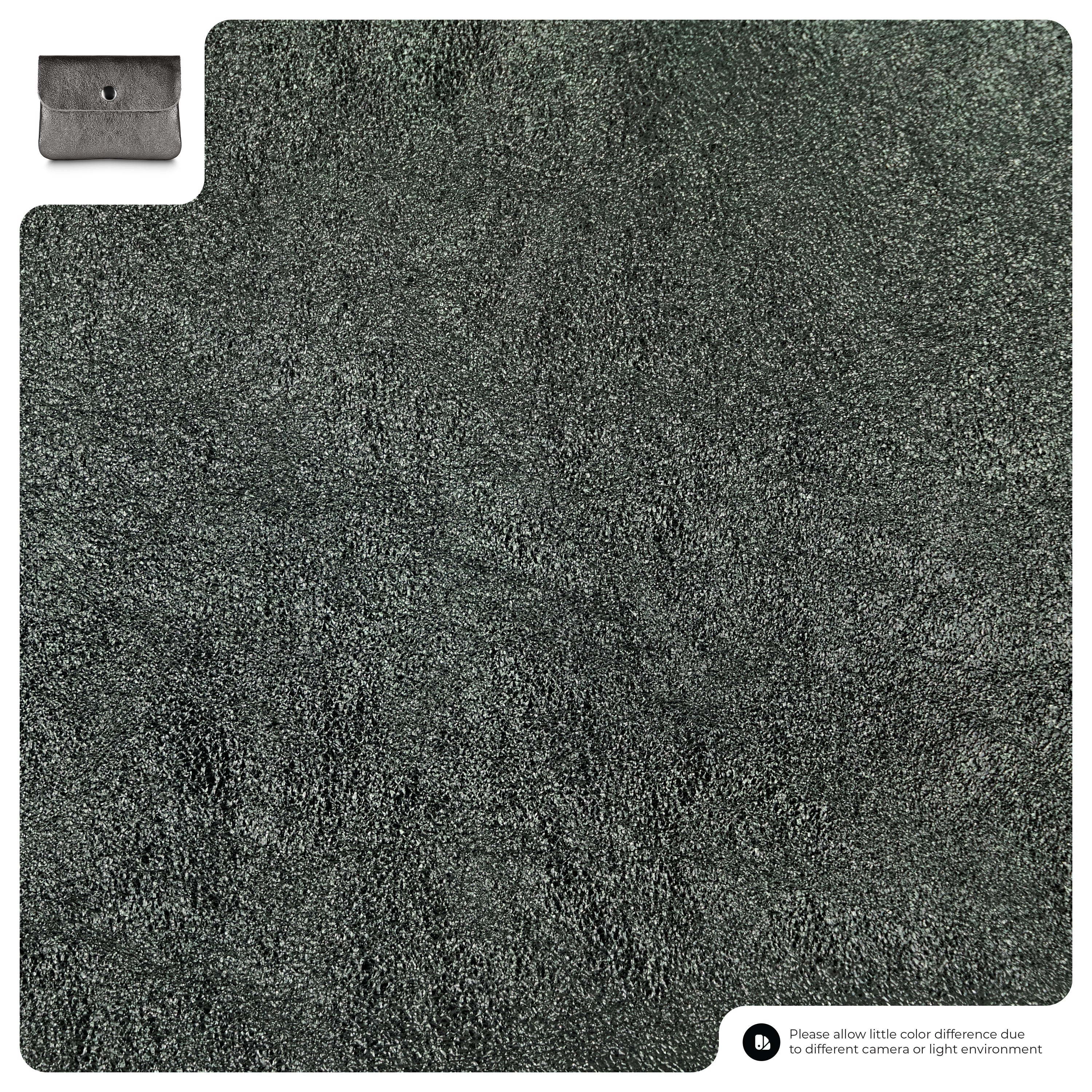 Assisi Italian Metallic Suede Wallet