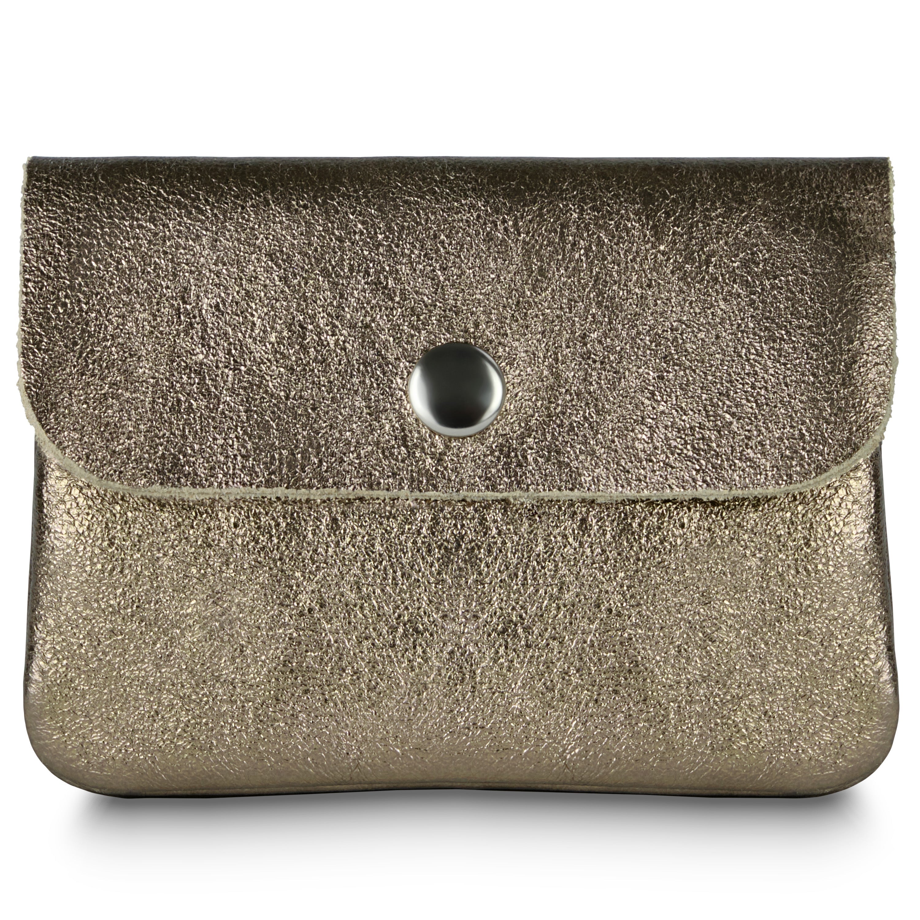 Assisi Italian Metallic Suede Wallet