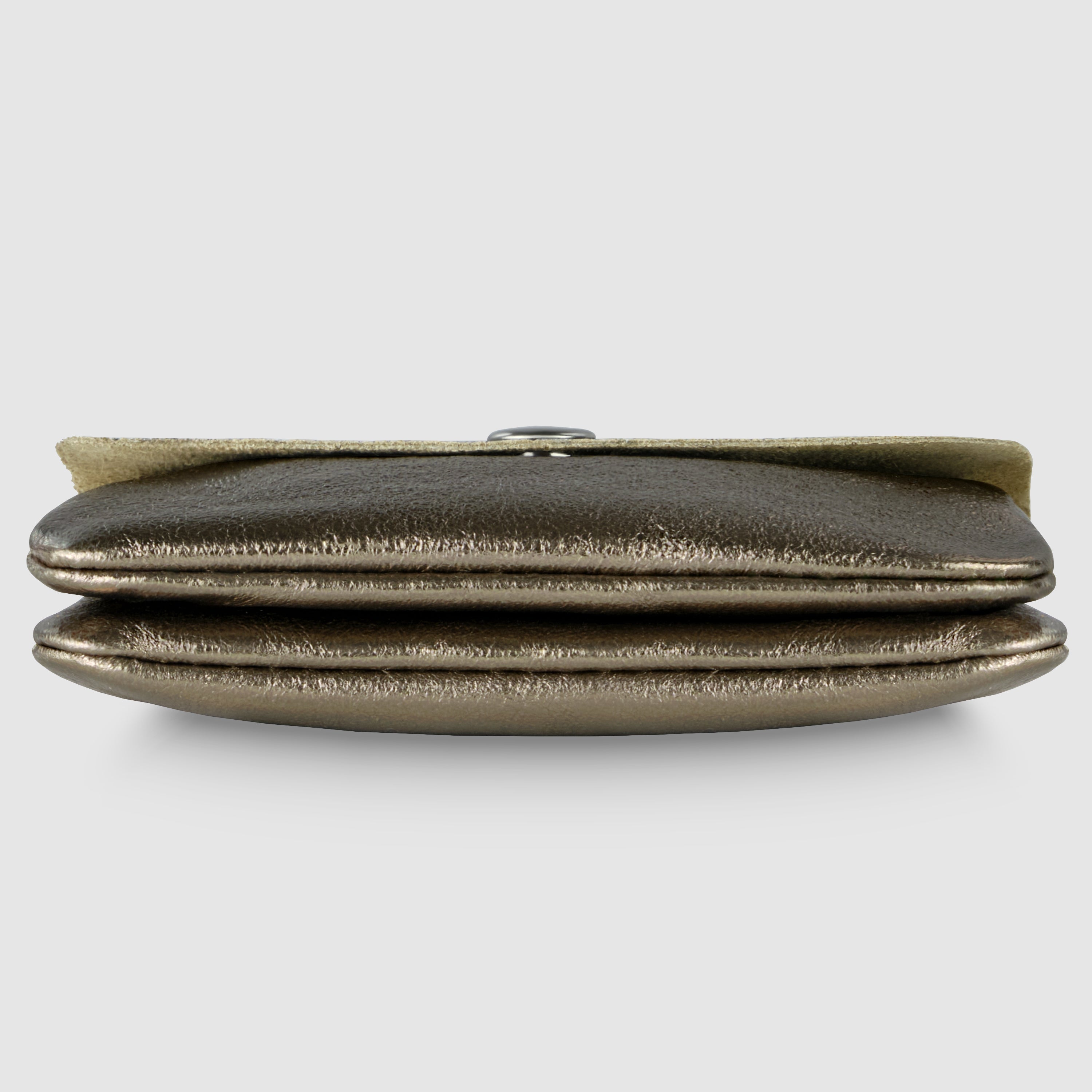 Assisi Italian Metallic Suede Wallet