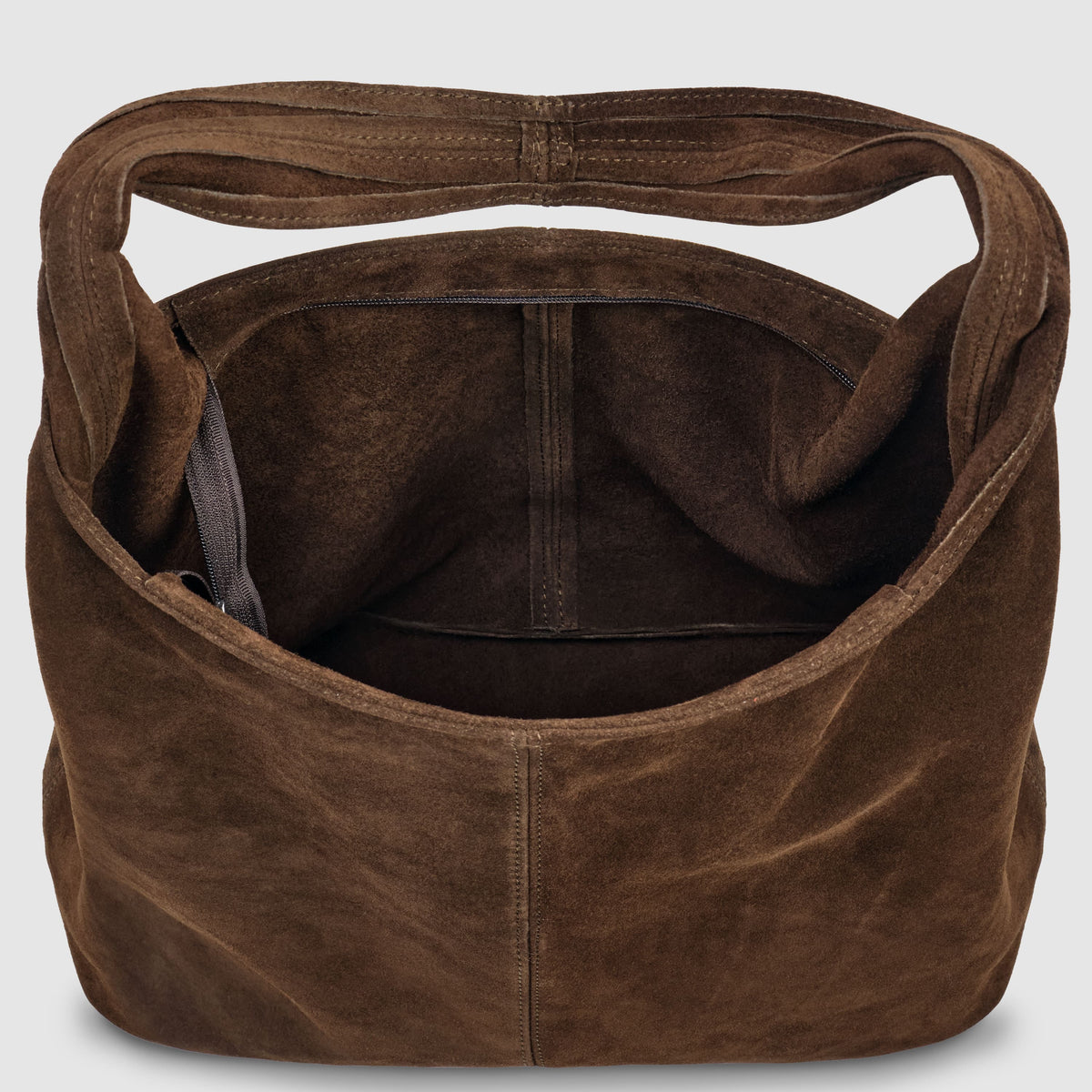 Palermo Italian Suede Hobo Shoulder Bag