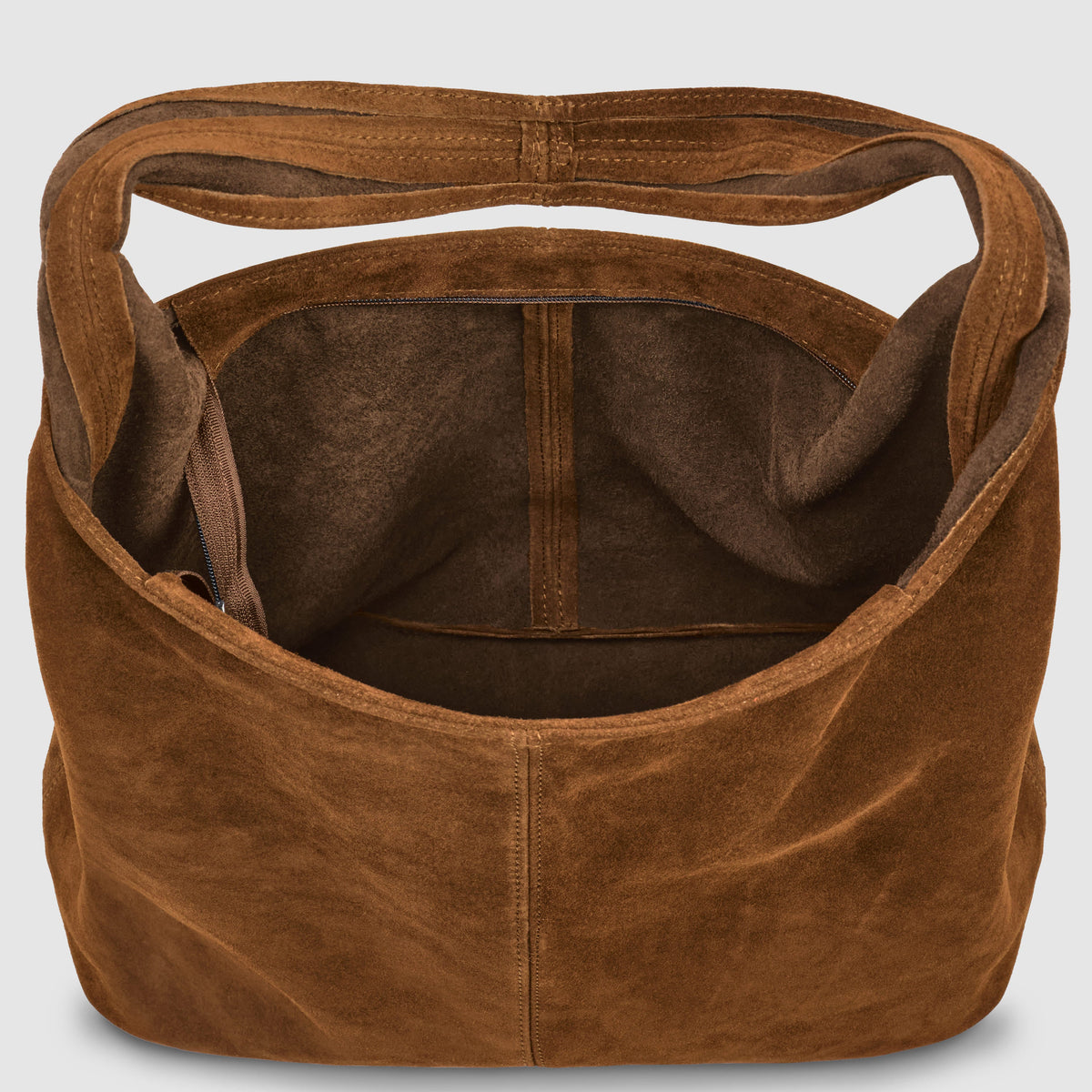 Palermo Italian Suede Hobo Shoulder Bag
