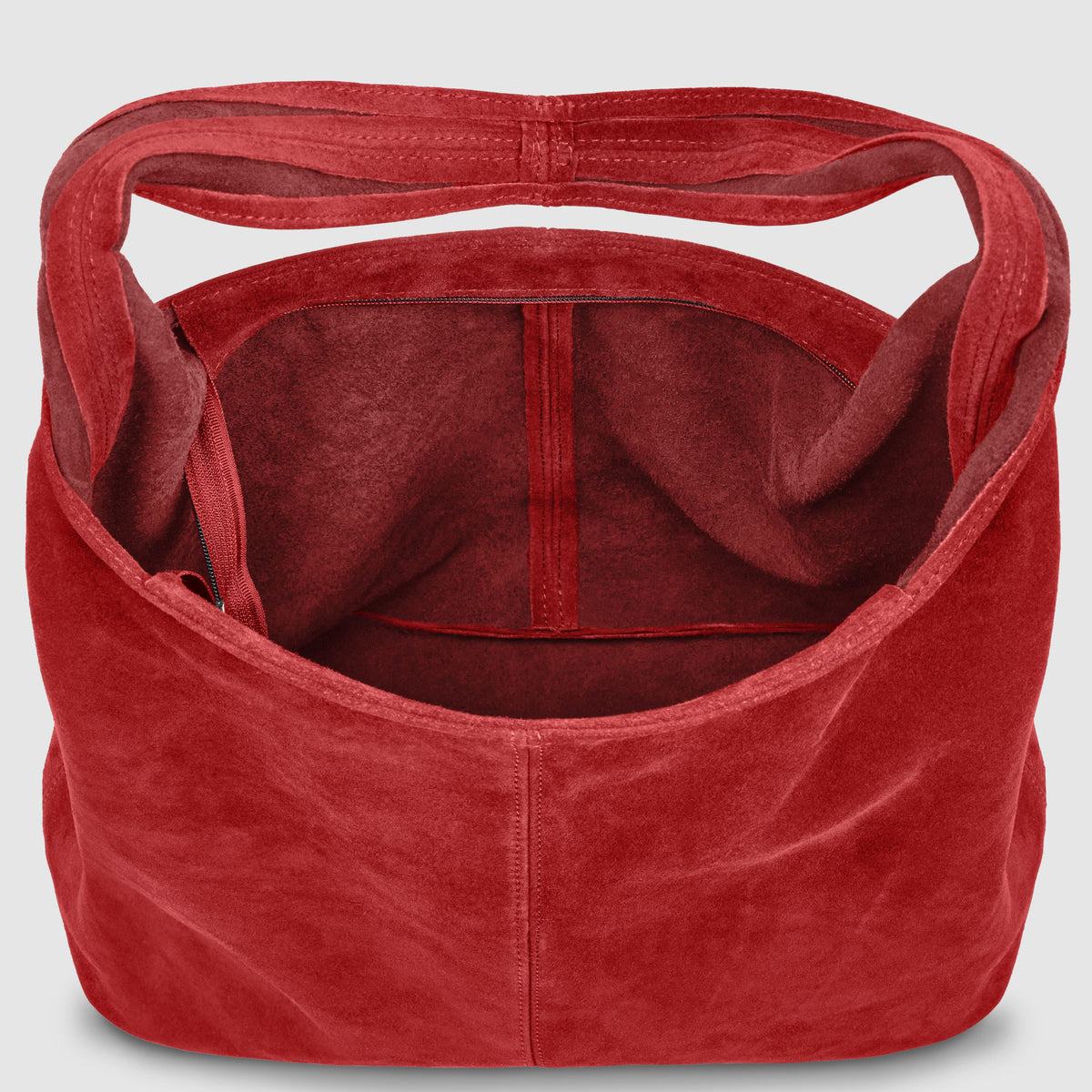 Palermo Italian Suede Hobo Shoulder Bag