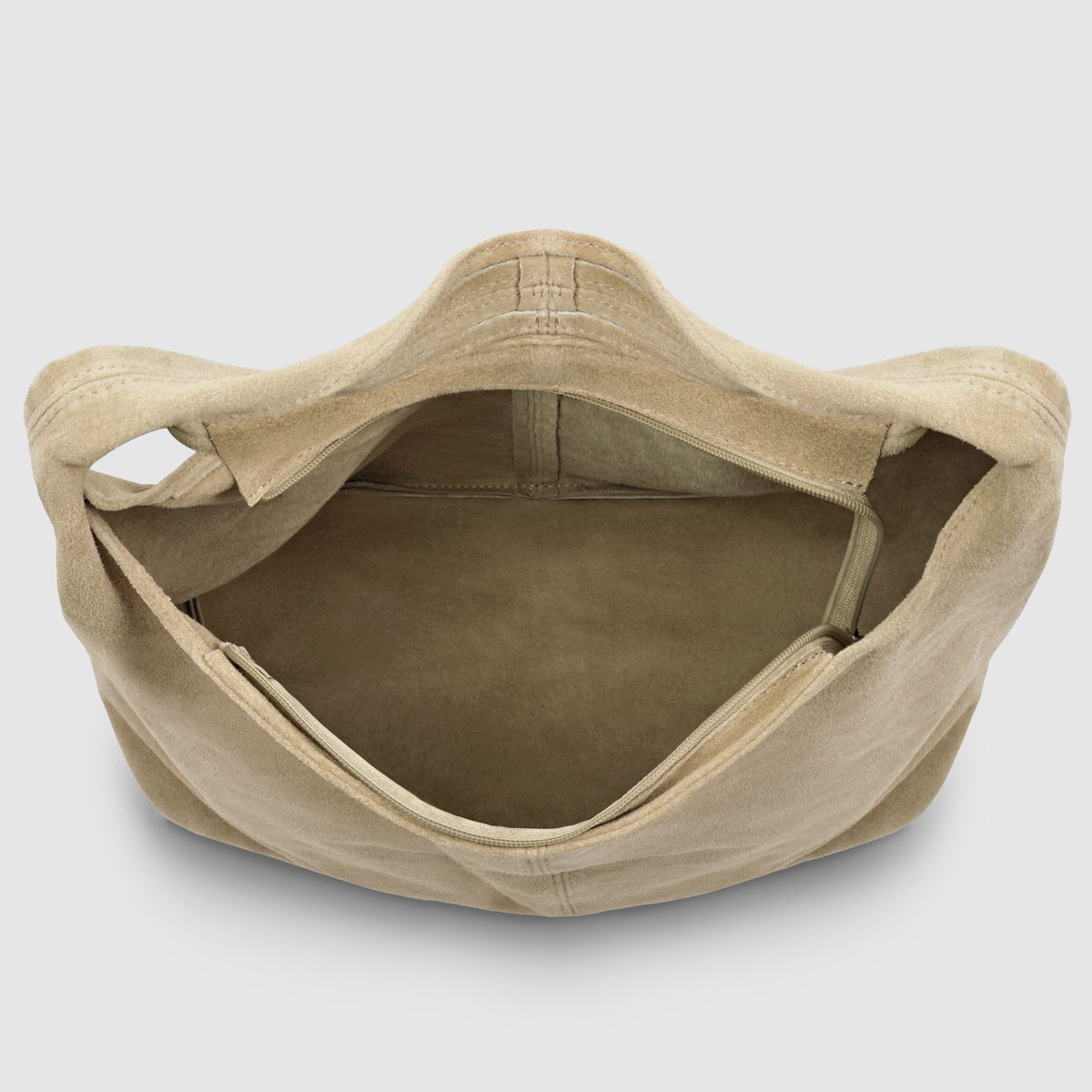 Palermo Italian Suede Hobo Shoulder Bag