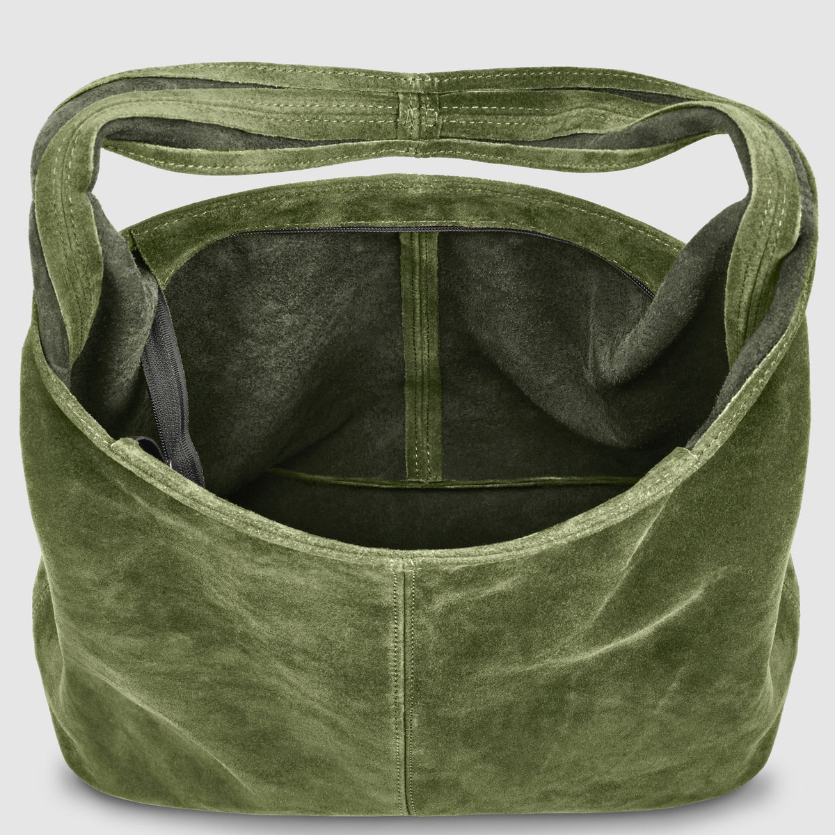 Palermo Italian Suede Hobo Shoulder Bag