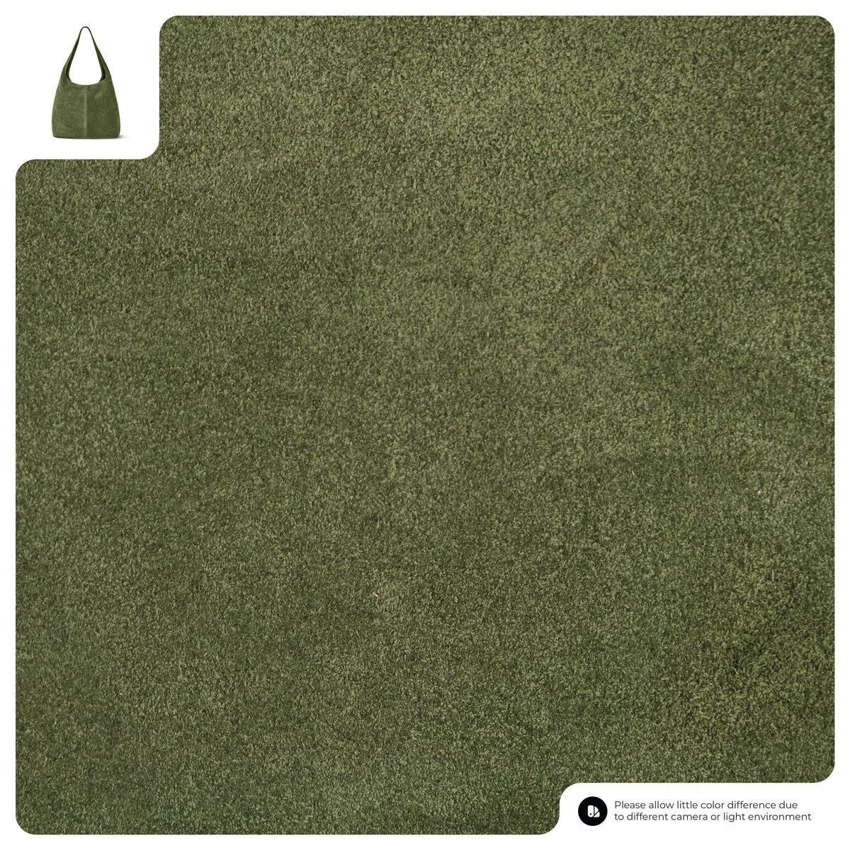 Palermo Italian Suede Hobo Shoulder Bag