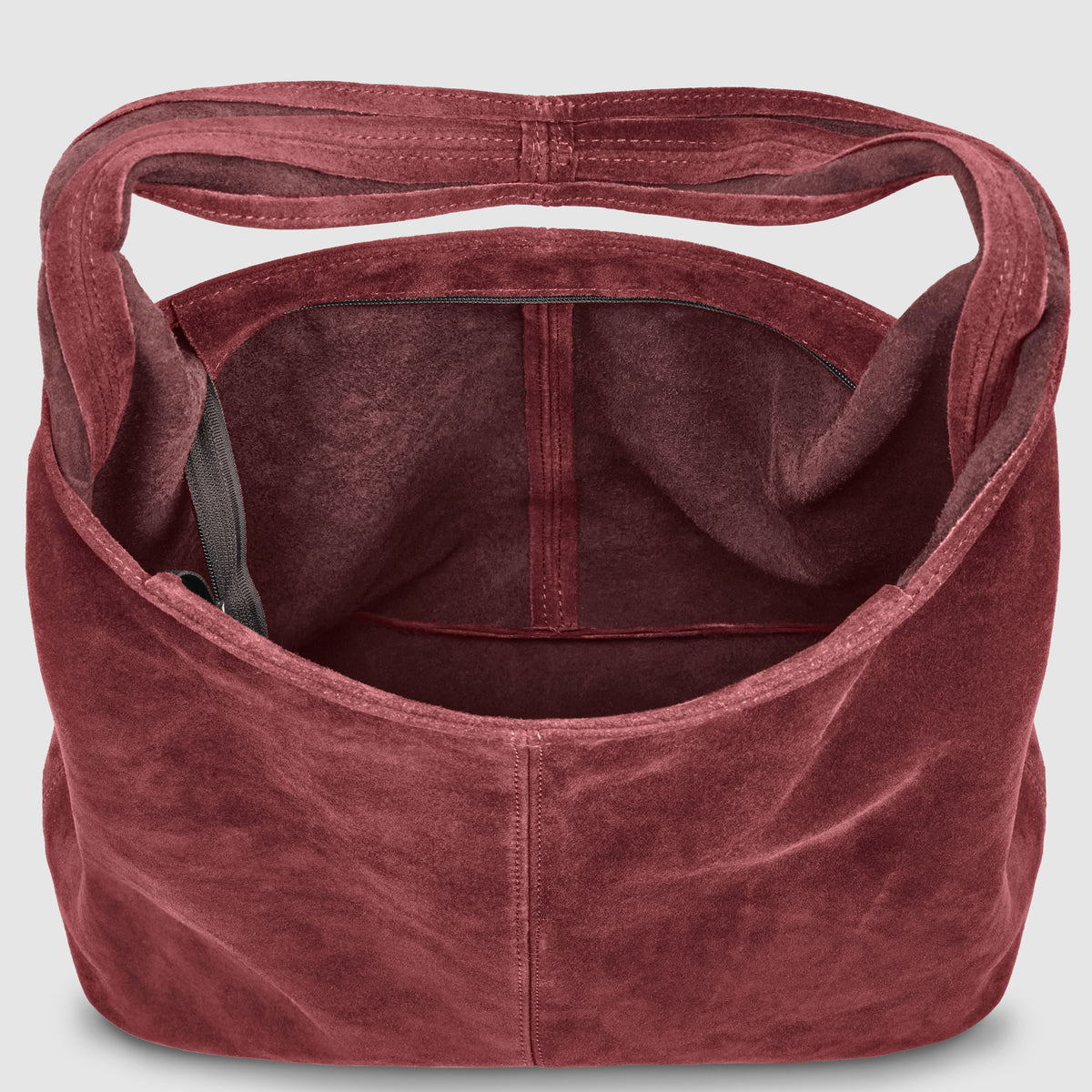 Palermo Italian Suede Hobo Shoulder Bag