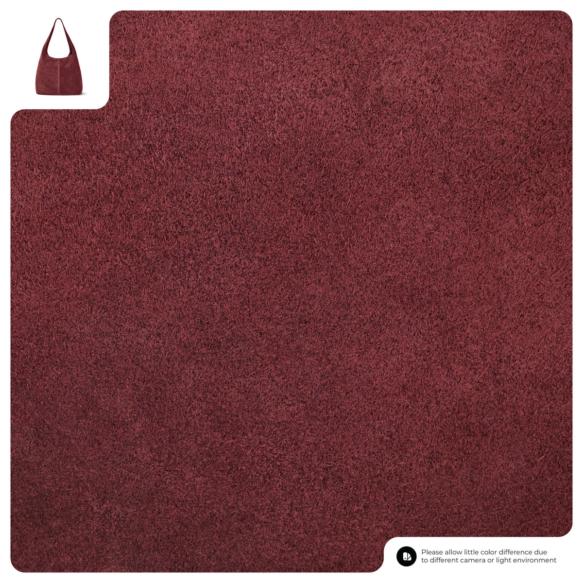 Palermo Italian Suede Hobo Shoulder Bag