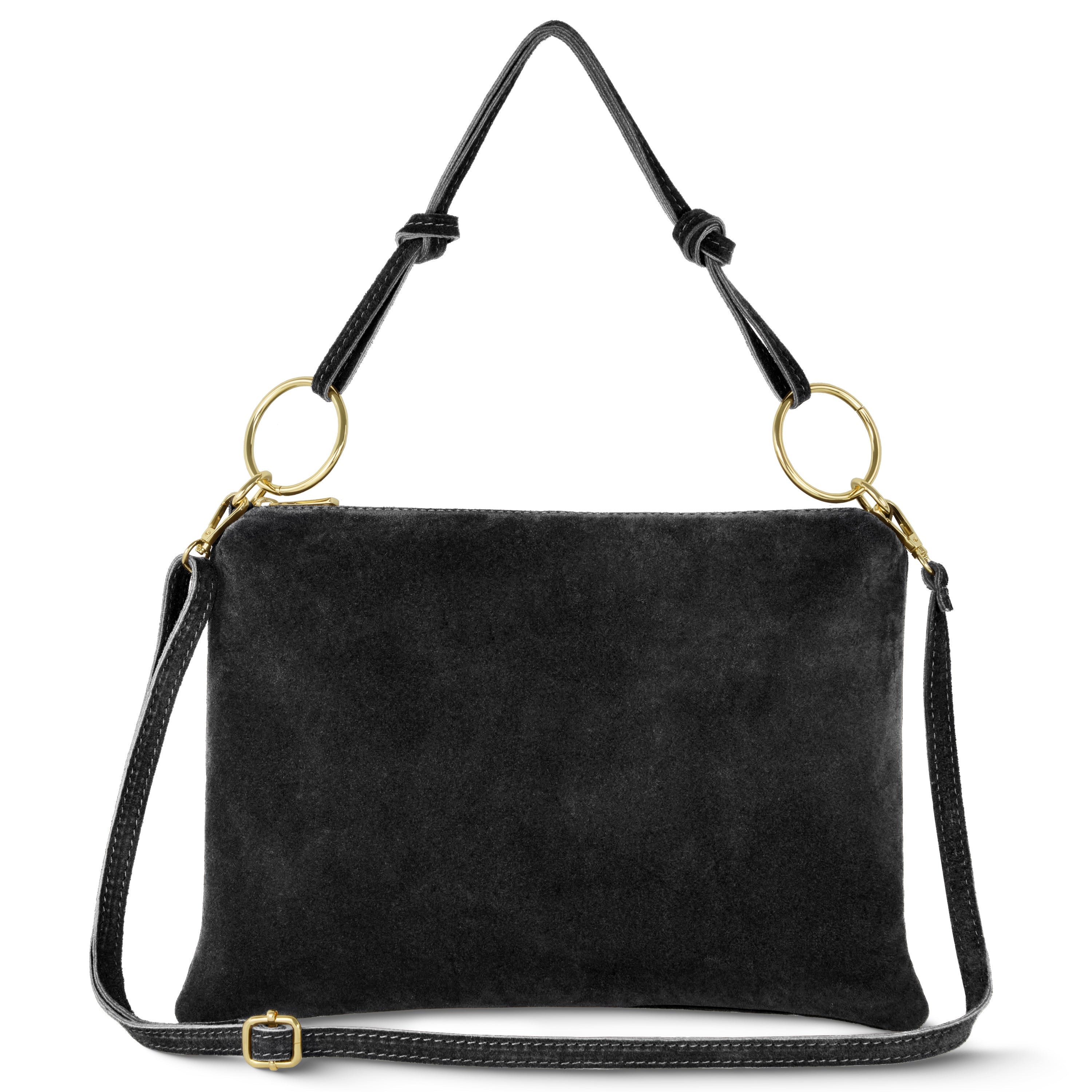 Modena Italian Suede Shoulder Bag
