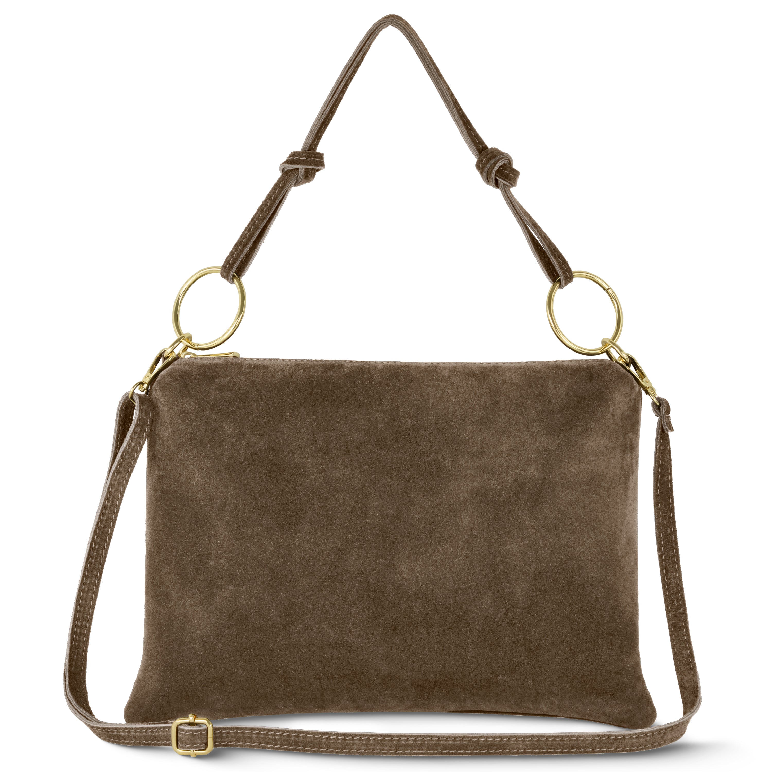 Modena Italian Suede Shoulder Bag