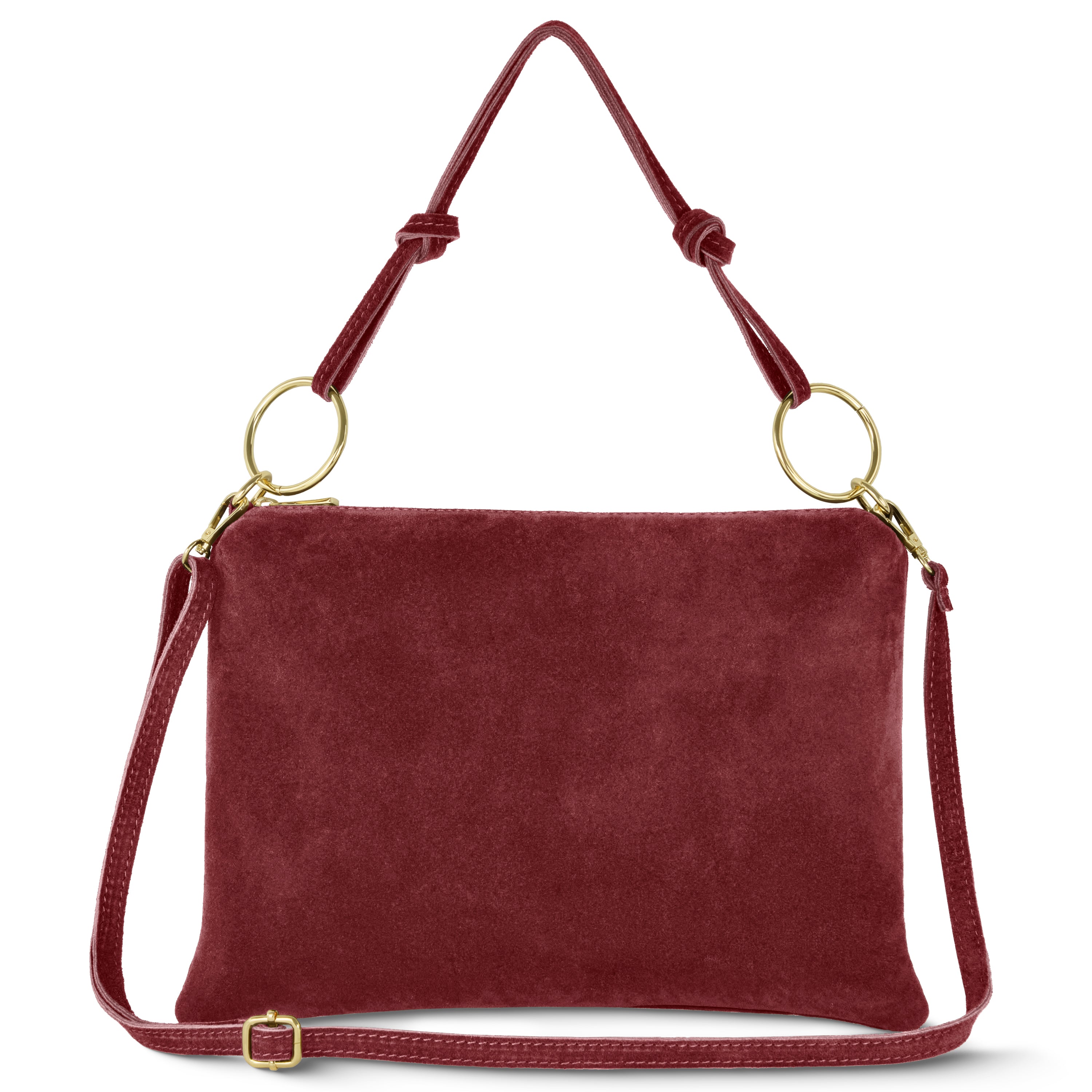 Modena Italian Suede Shoulder Bag