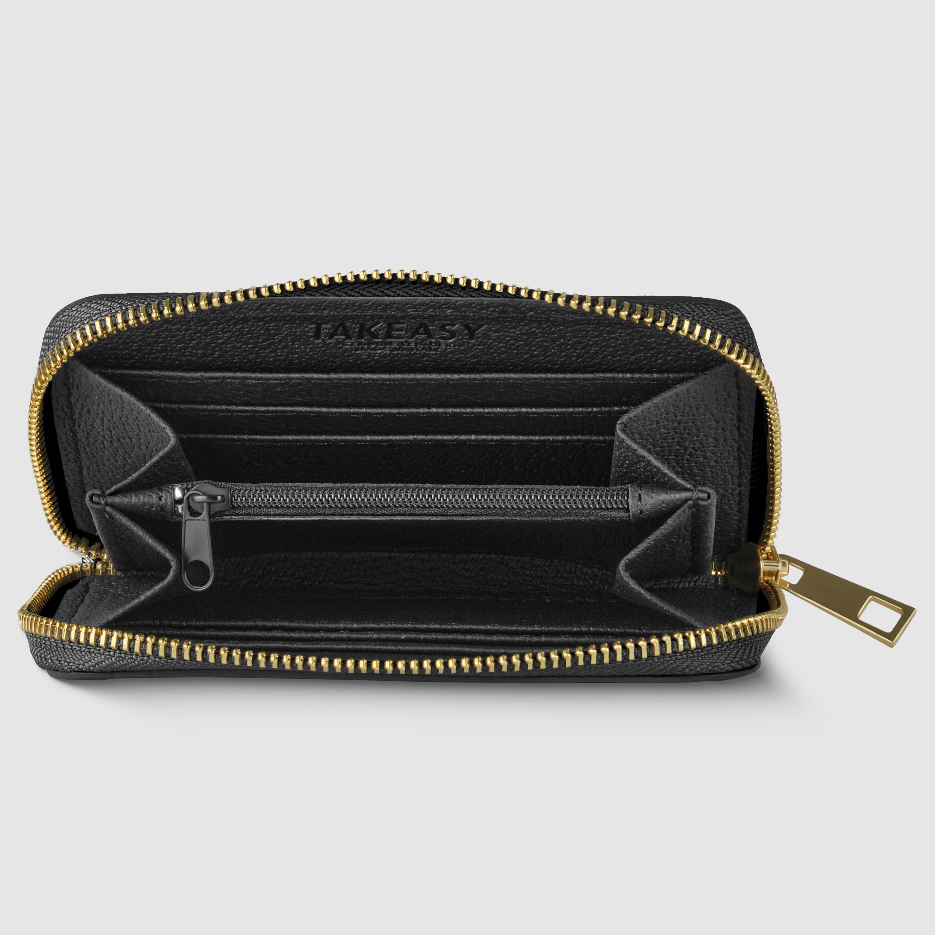 Pesaro Italian Metallic Suede Zip Wallet