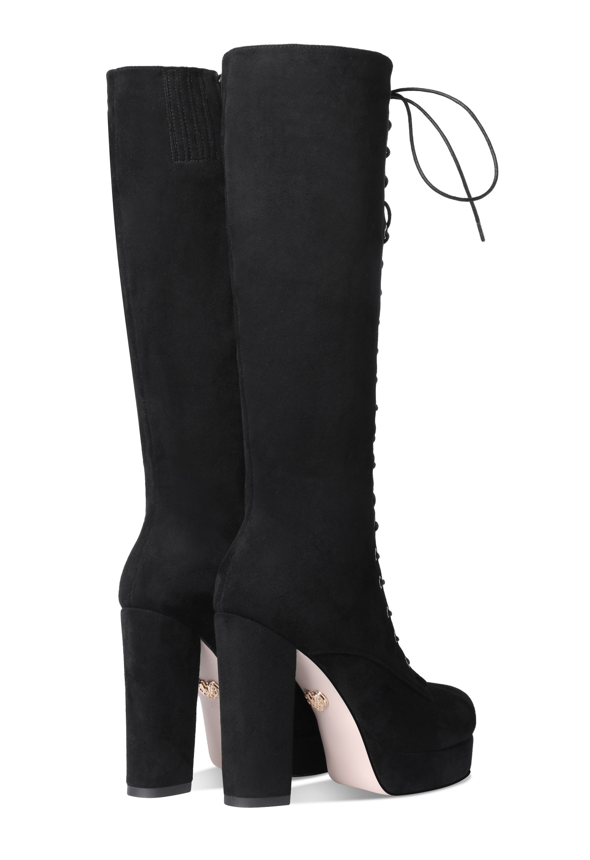 Camille - Rounded Toe knee high boots