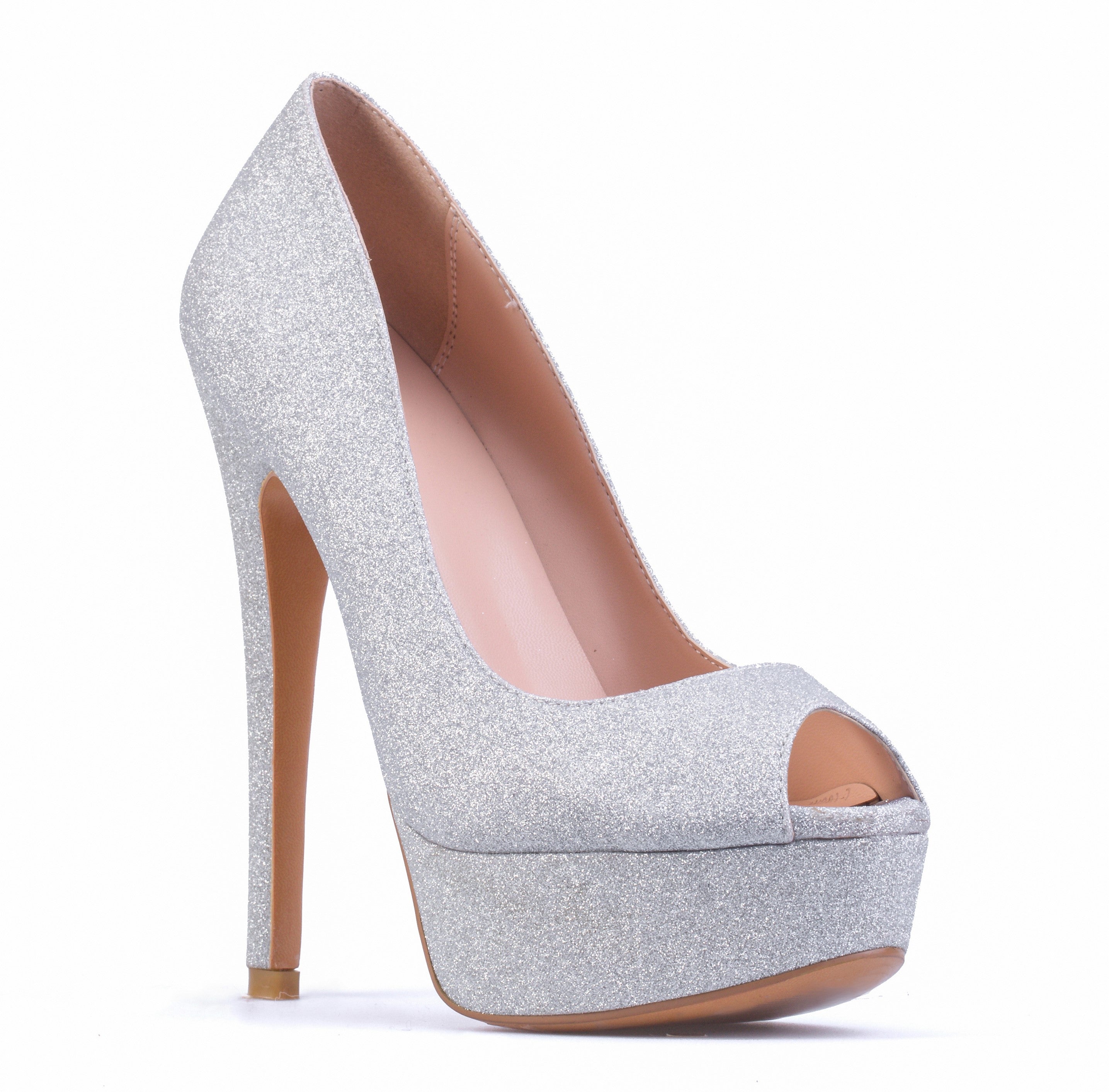 Danielle - Peep Toe Pumps with Platform (FINAL SALE)