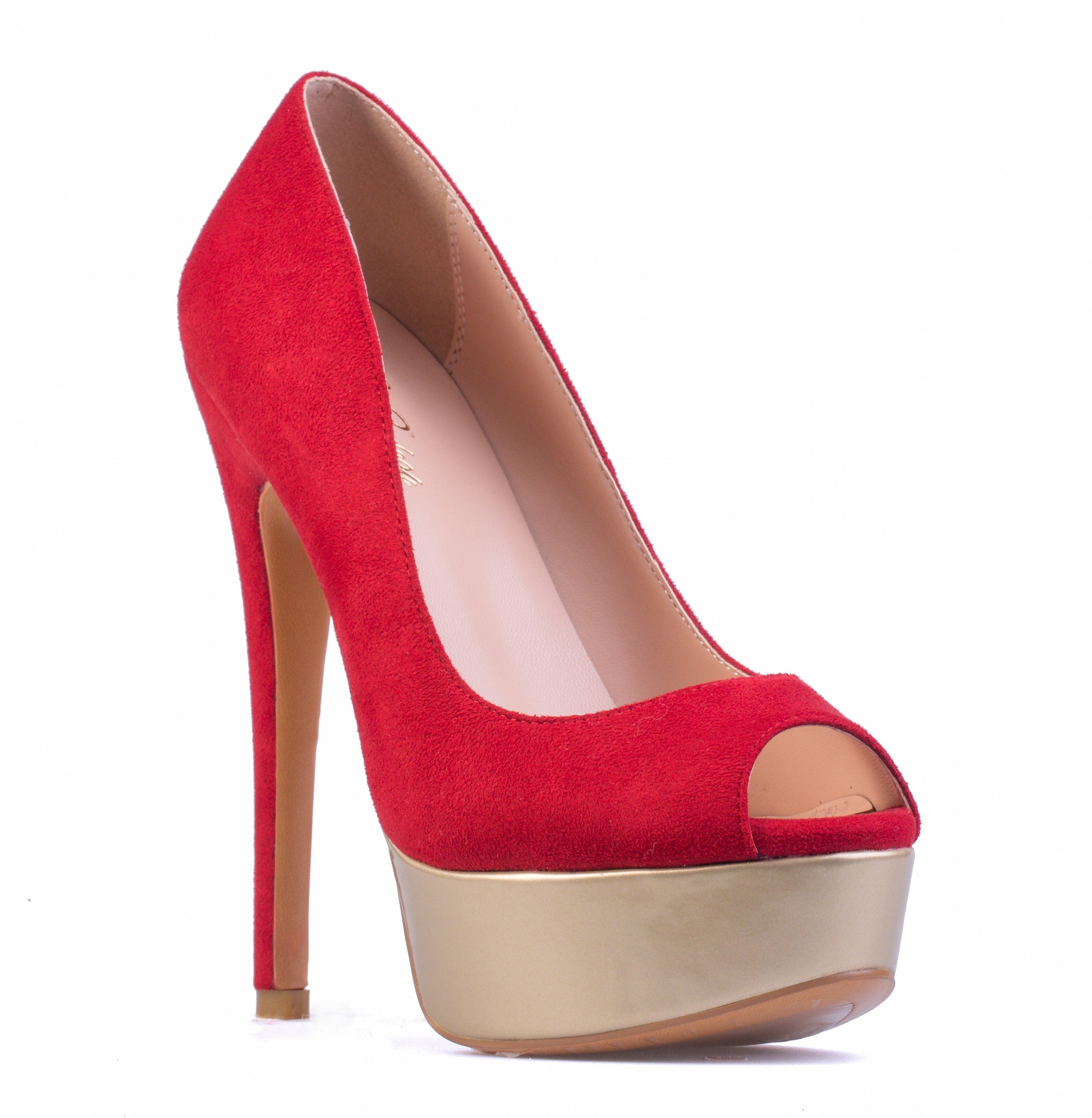 Danielle - Peep Toe Pumps with Platform (FINAL SALE)