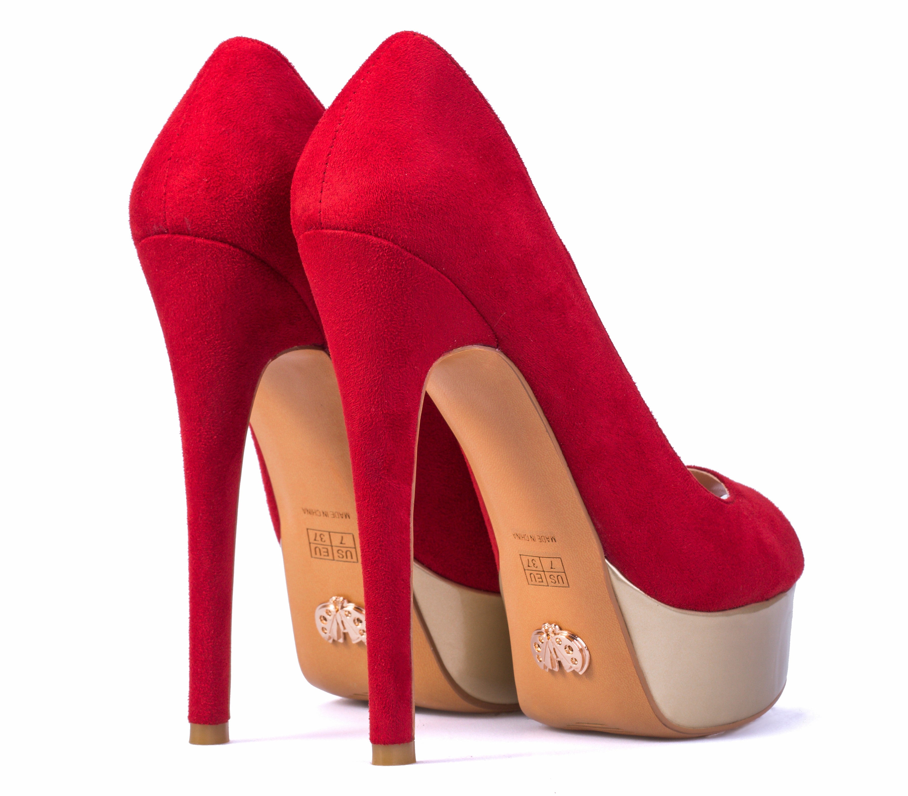 Danielle - Peep Toe Pumps with Platform (FINAL SALE)