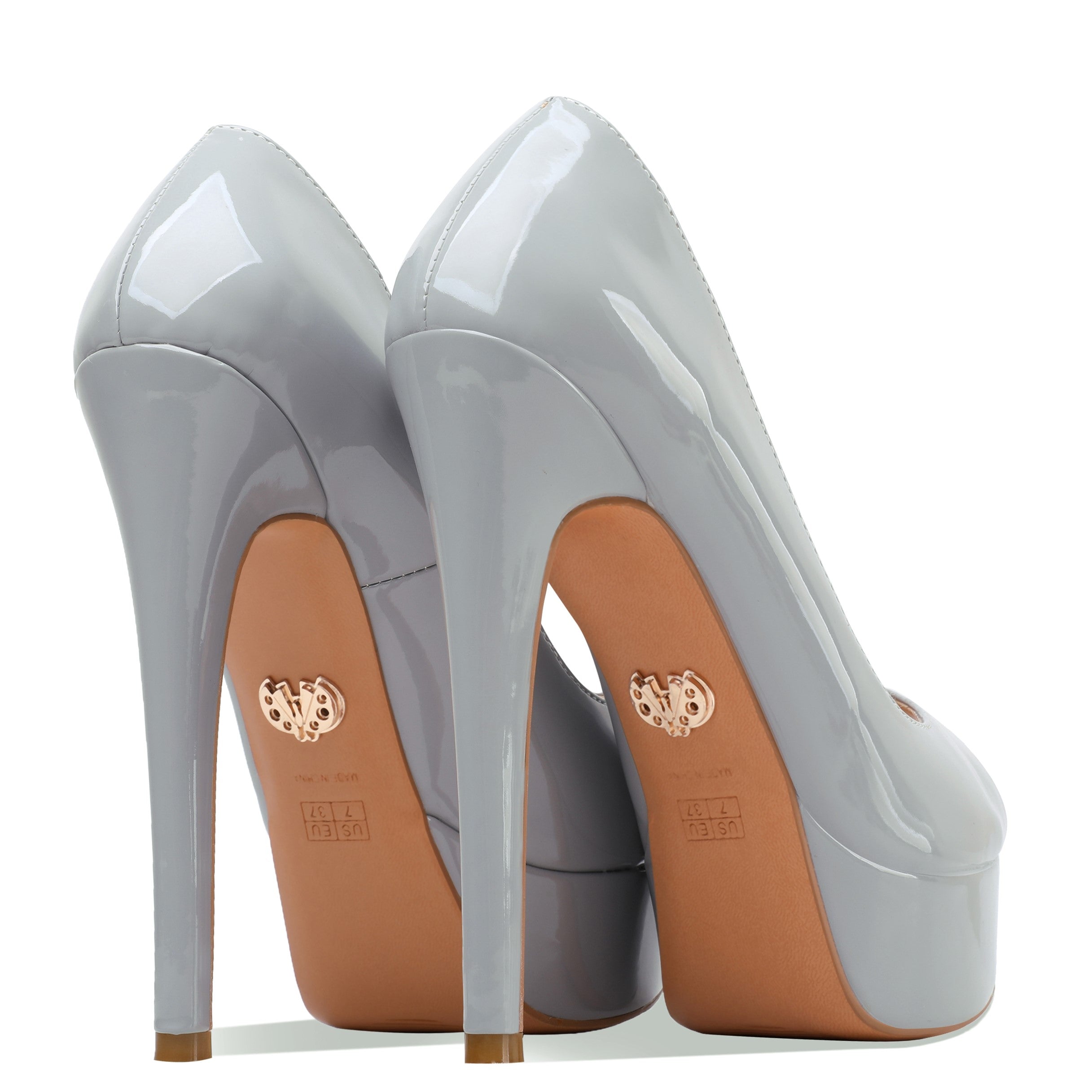 Danielle - Peep Toe Pumps with Platform (FINAL SALE)