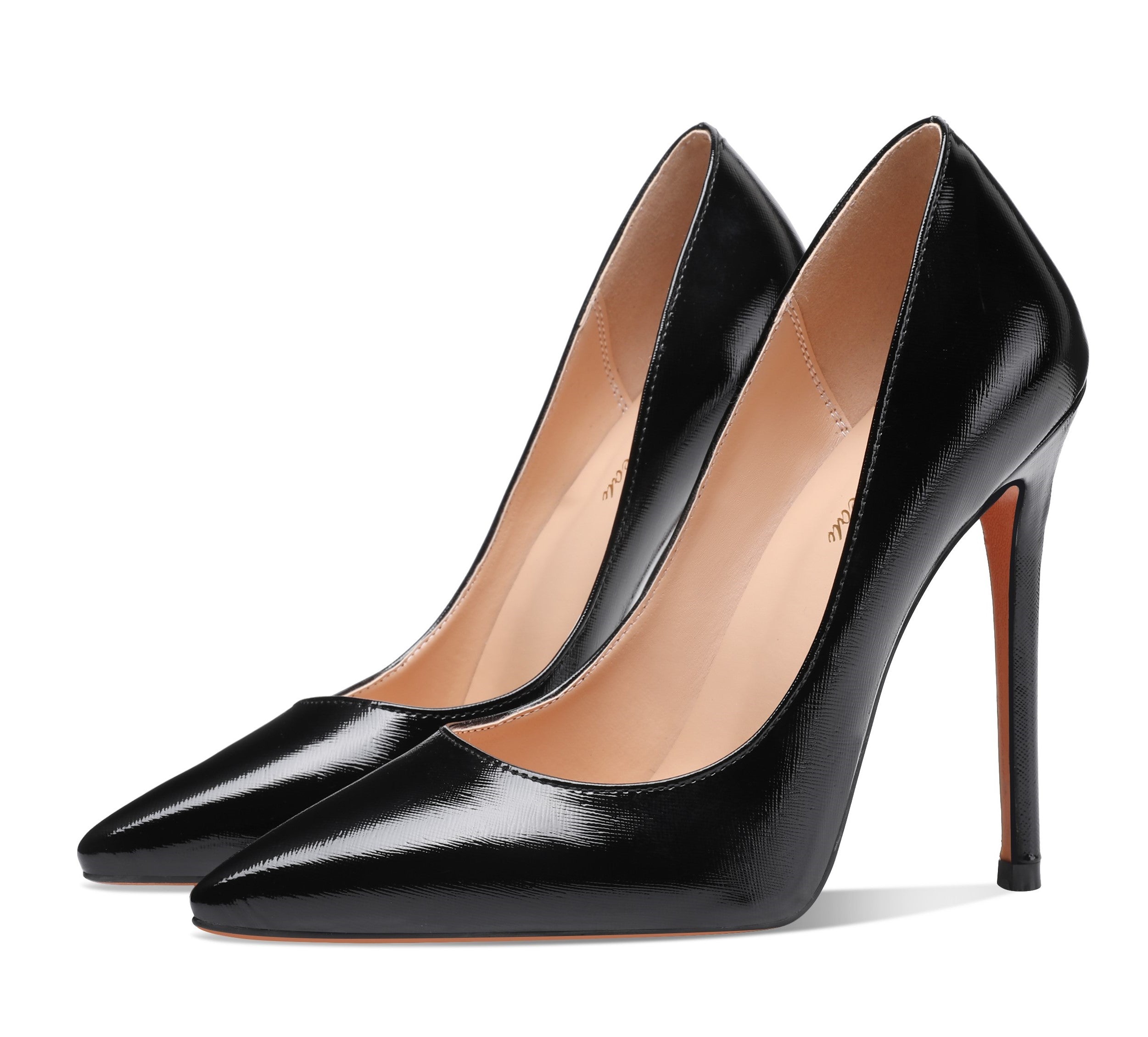 Leona (Catalog 1) - Pointed Toe Slip on Pumps with 5" Heels (FINAL SALE)