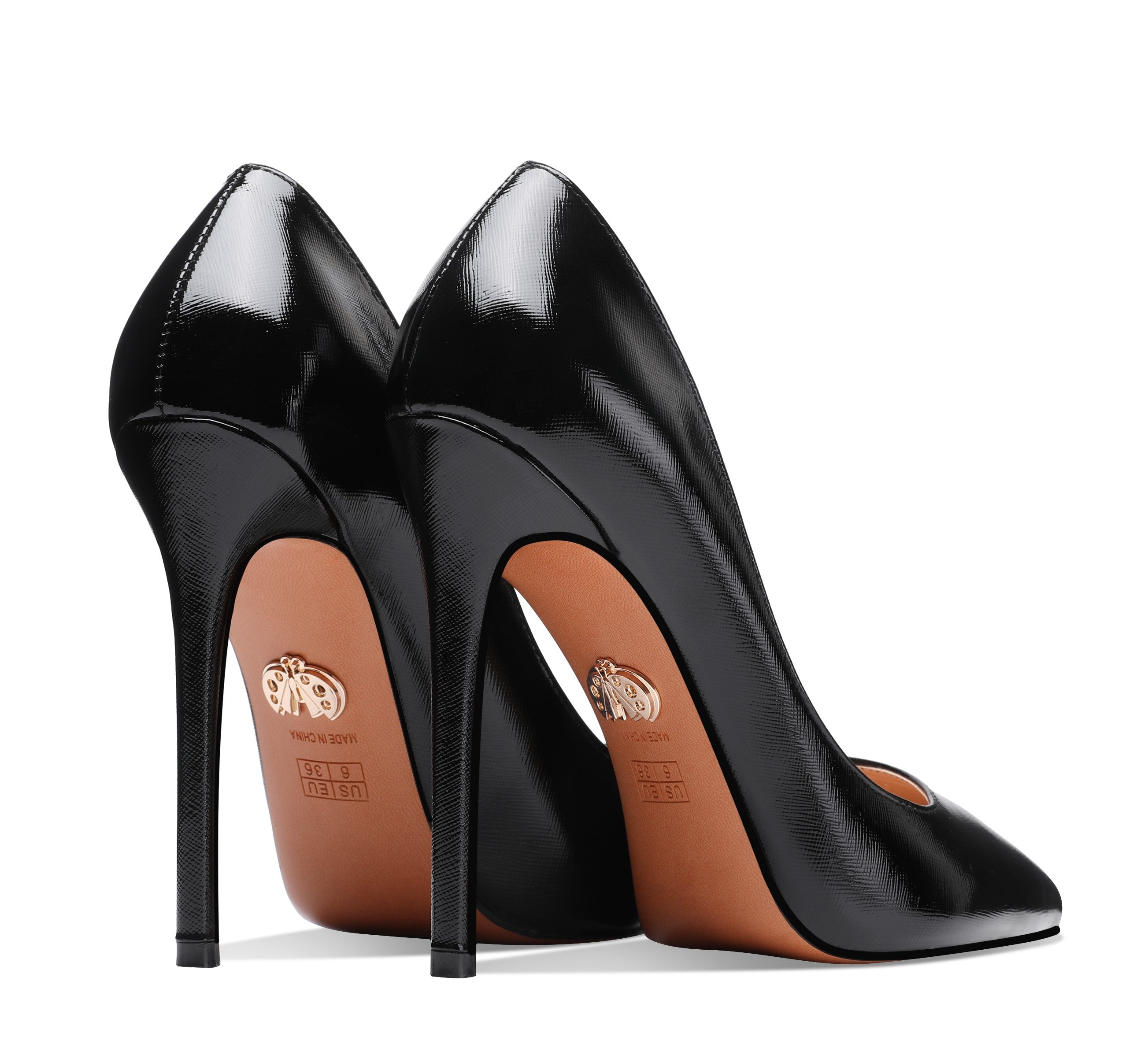 Leona (Catalog 1) - Pointed Toe Slip on Pumps with 5" Heels (FINAL SALE)