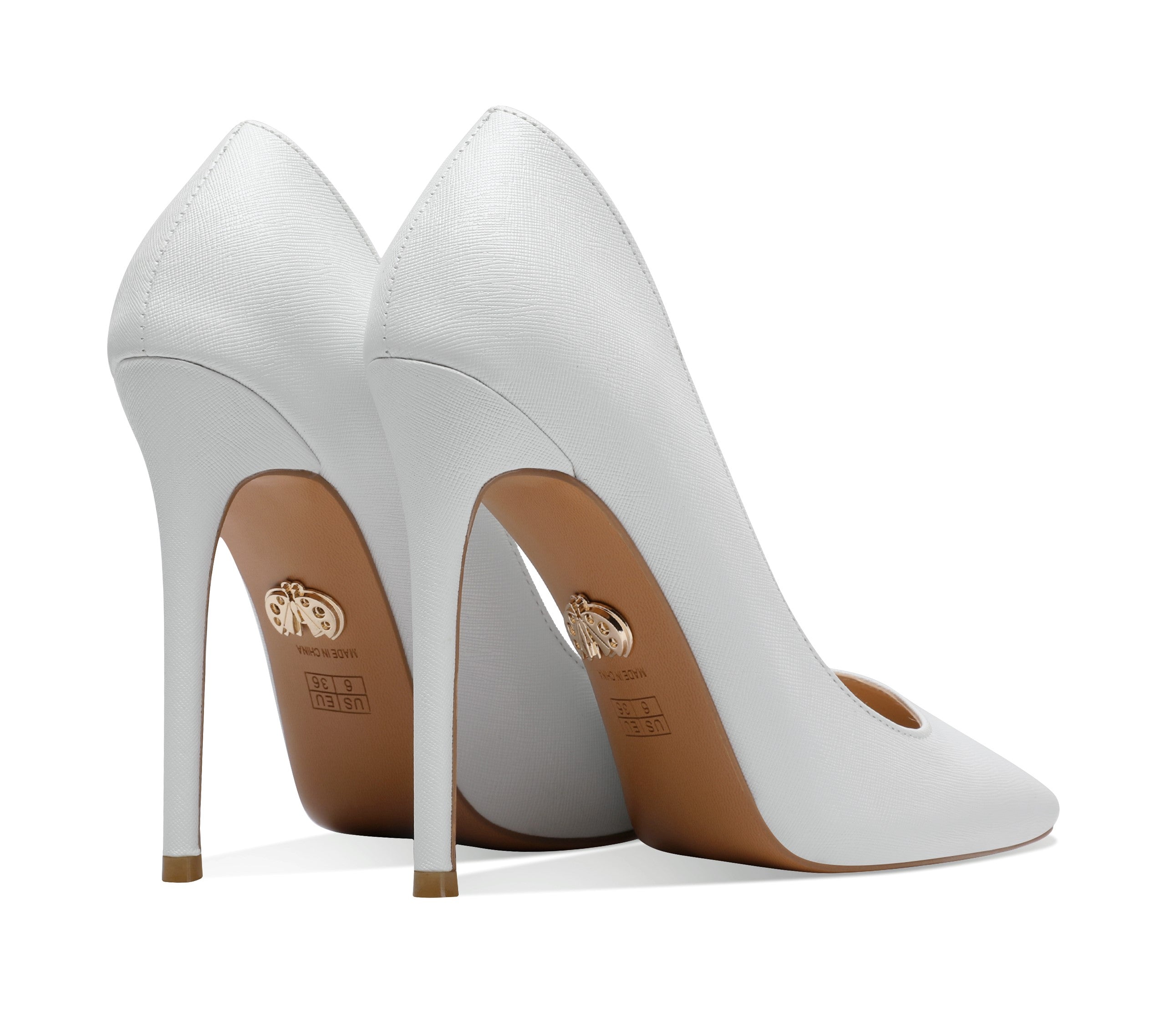 Leona (Catalog 1) - Pointed Toe Slip on Pumps with 5" Heels (FINAL SALE)