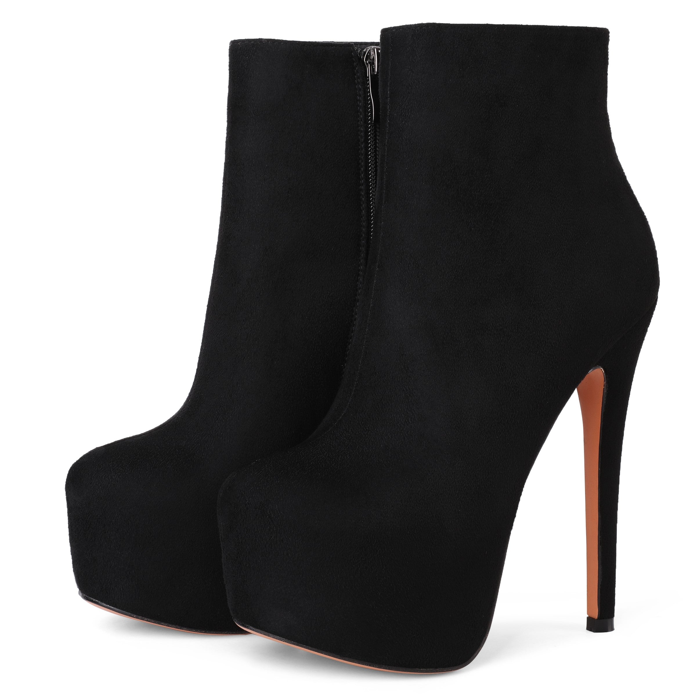 Jodi - Rounded Toe Platform Ankle Boots (FINAL SALE)