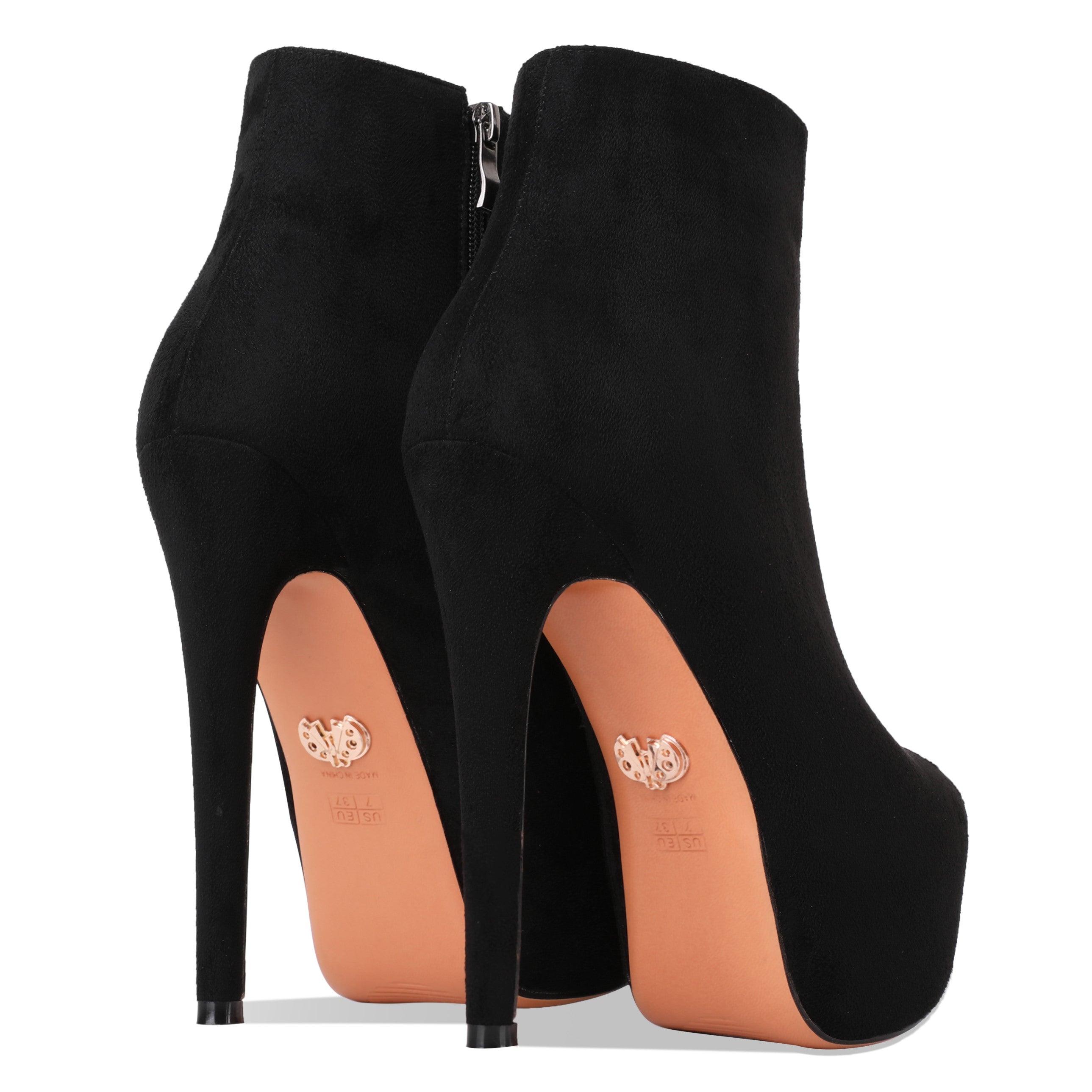 Jodi - Rounded Toe Platform Ankle Boots (FINAL SALE)