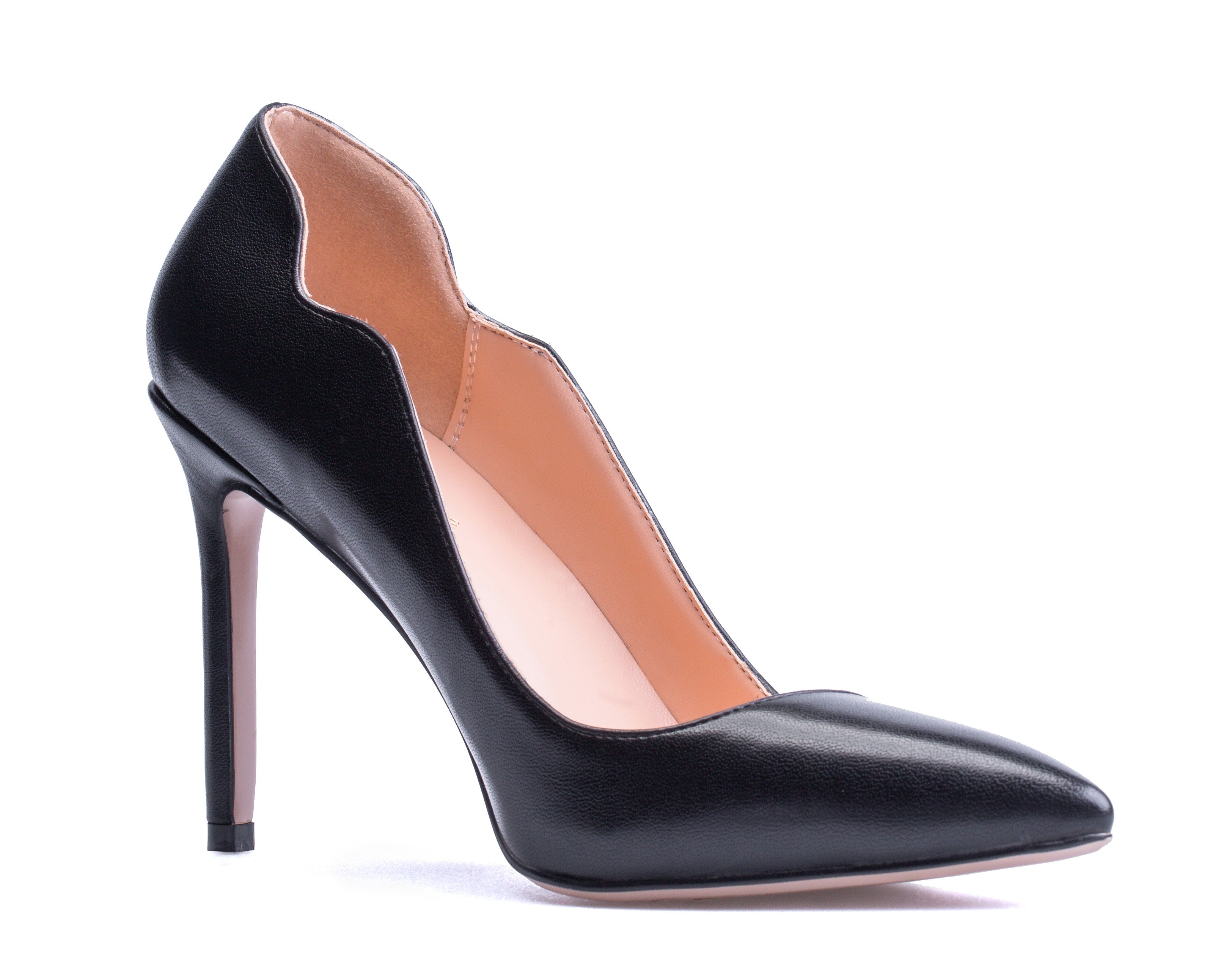 Lavinia - Pointed Toe Slip on Pumps with 4" Heels (FINAL SALE)