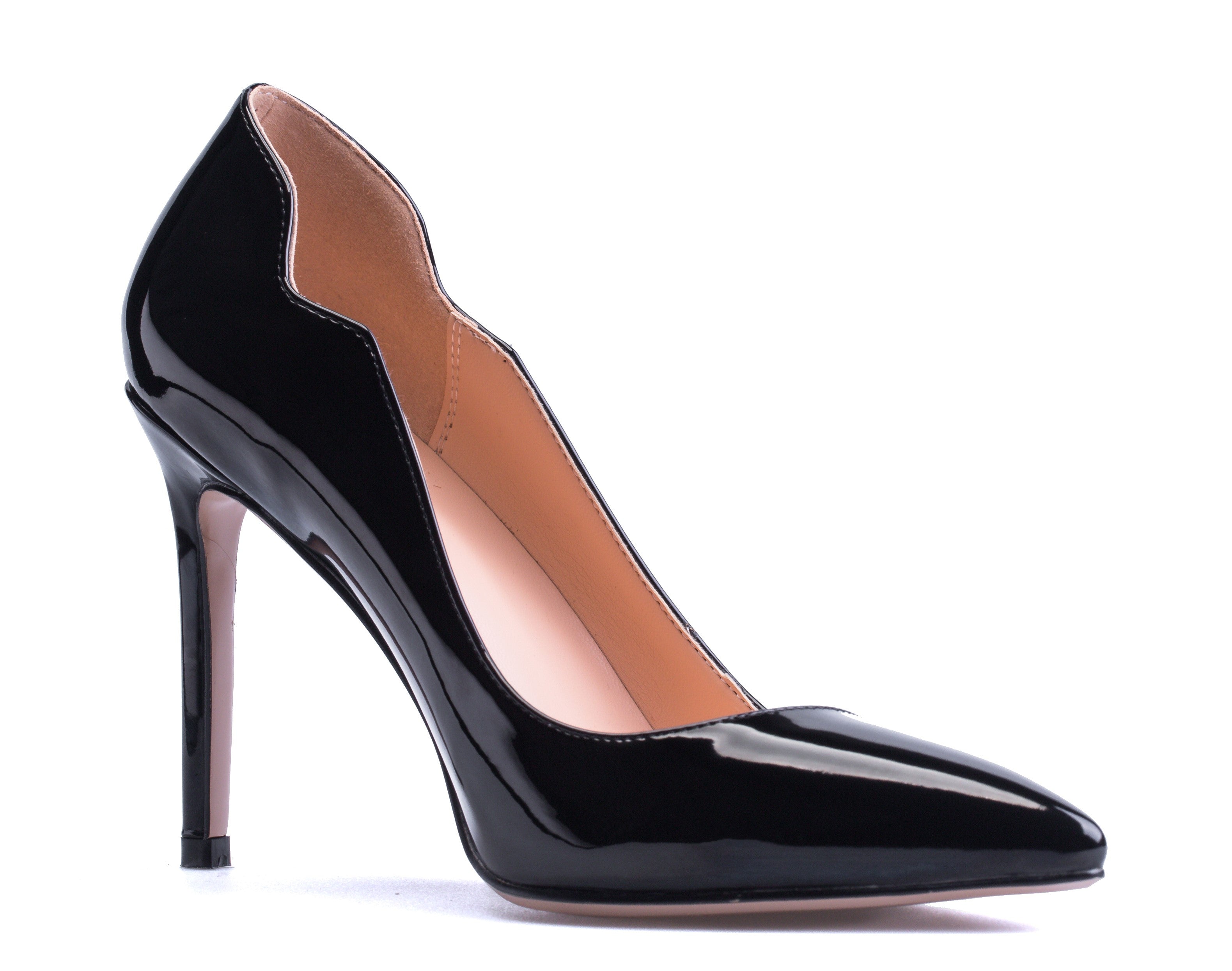 Lavinia - Pointed Toe Slip on Pumps with 4" Heels (FINAL SALE)