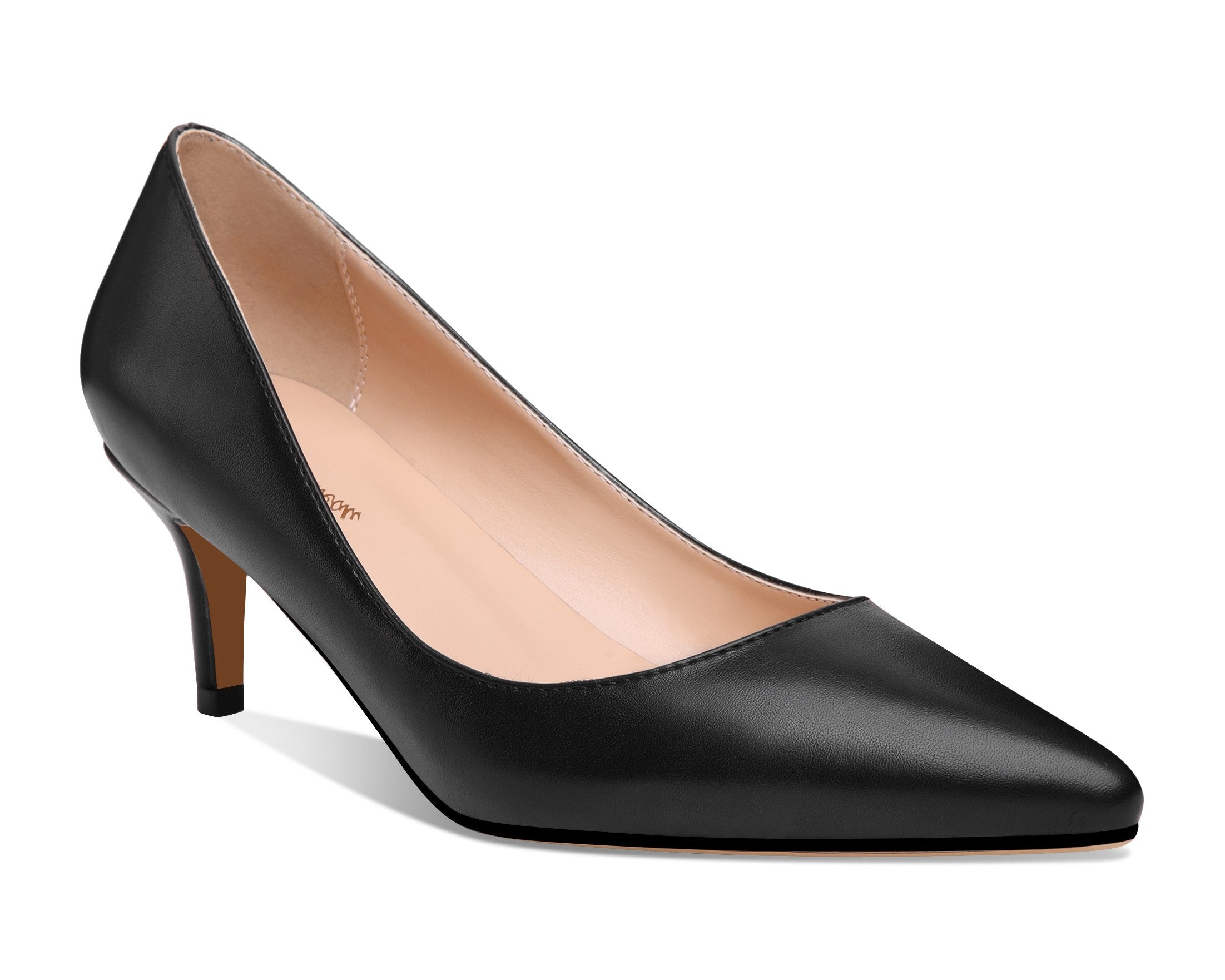 Valerie - Pointed Toe Kitten Heel Pumps (FINAL SALE)