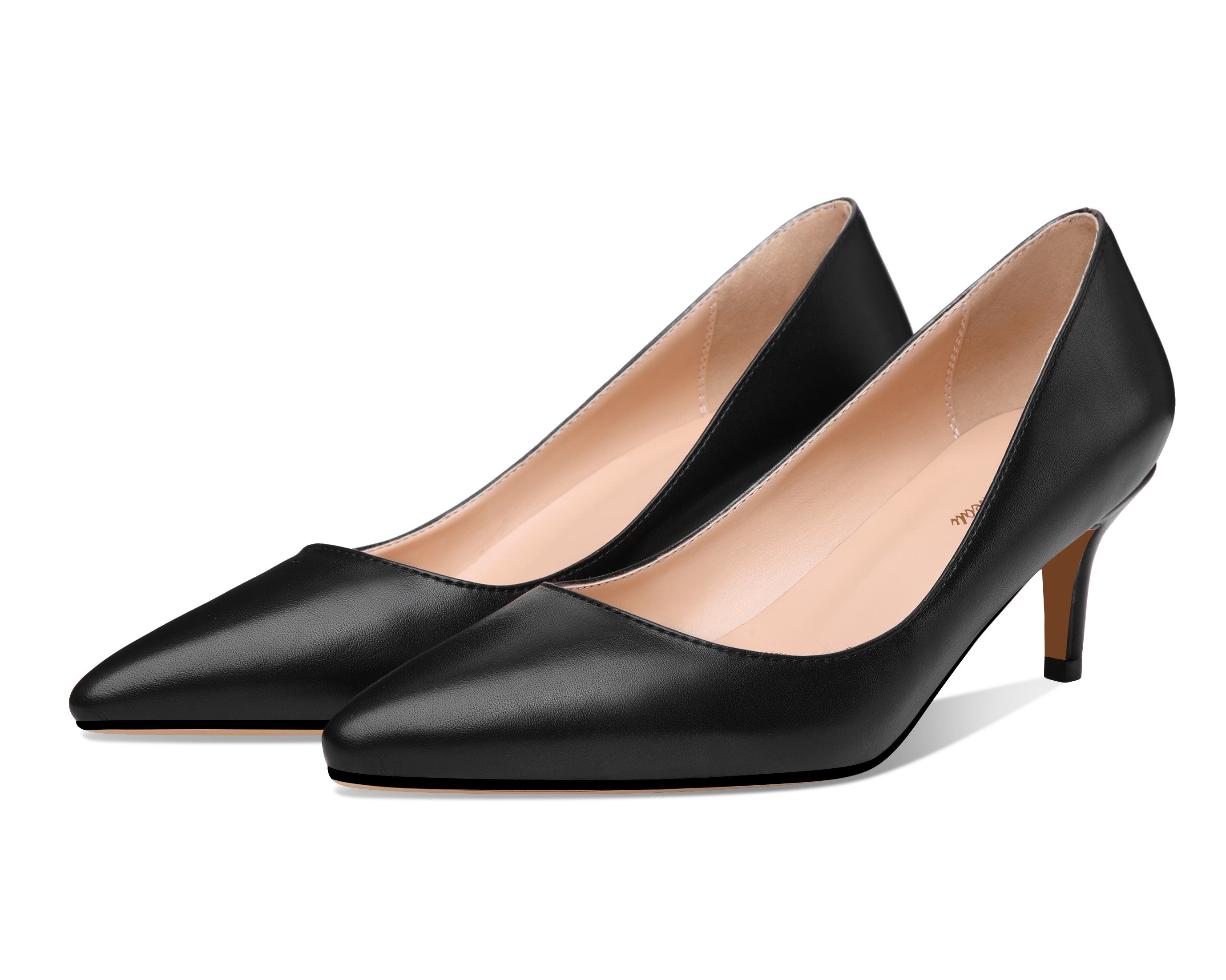 Valerie - Pointed Toe Kitten Heel Pumps (FINAL SALE)