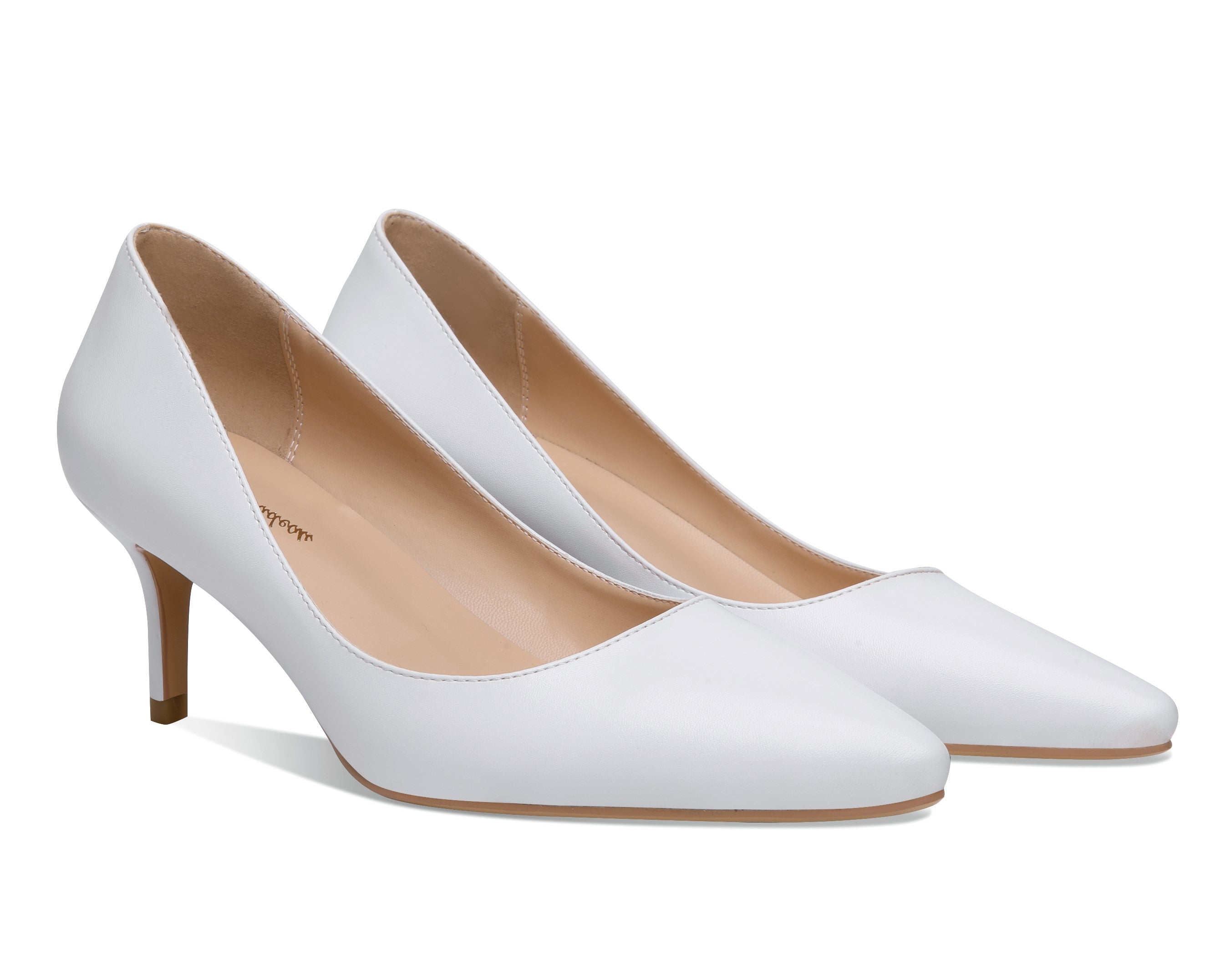 Valerie - Pointed Toe Kitten Heel Pumps (FINAL SALE)