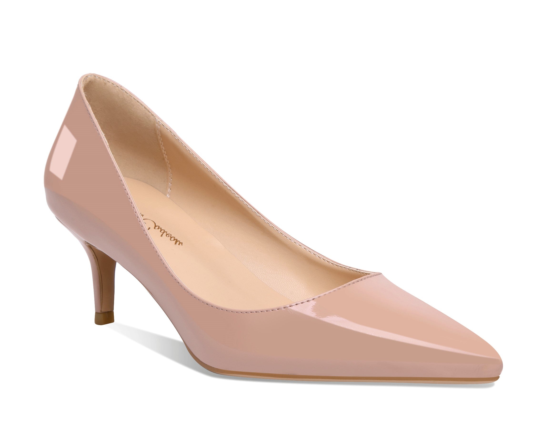 Valerie - Pointed Toe Kitten Heel Pumps (FINAL SALE)