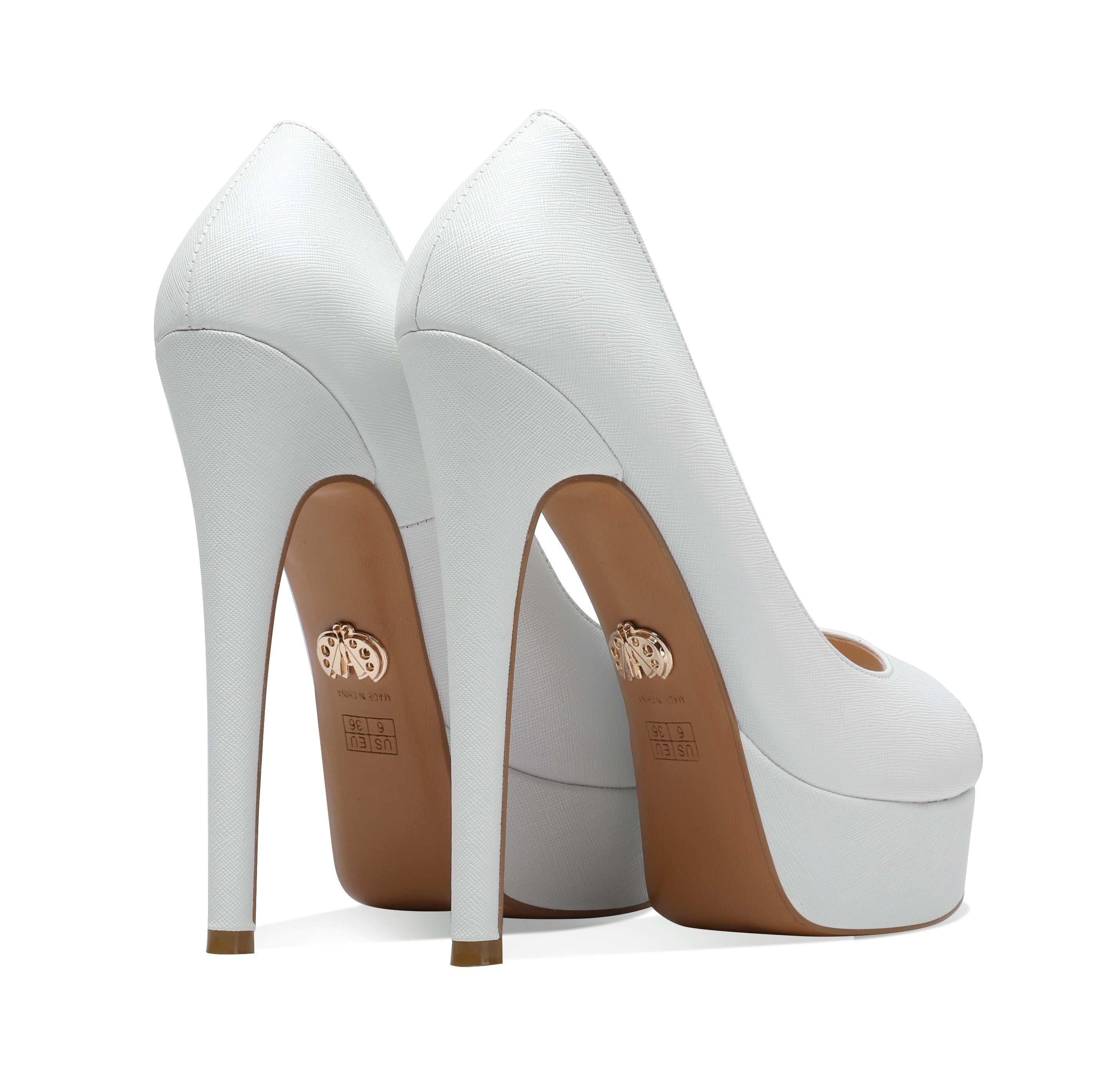 Danielle - Peep Toe Pumps with Platform (FINAL SALE)