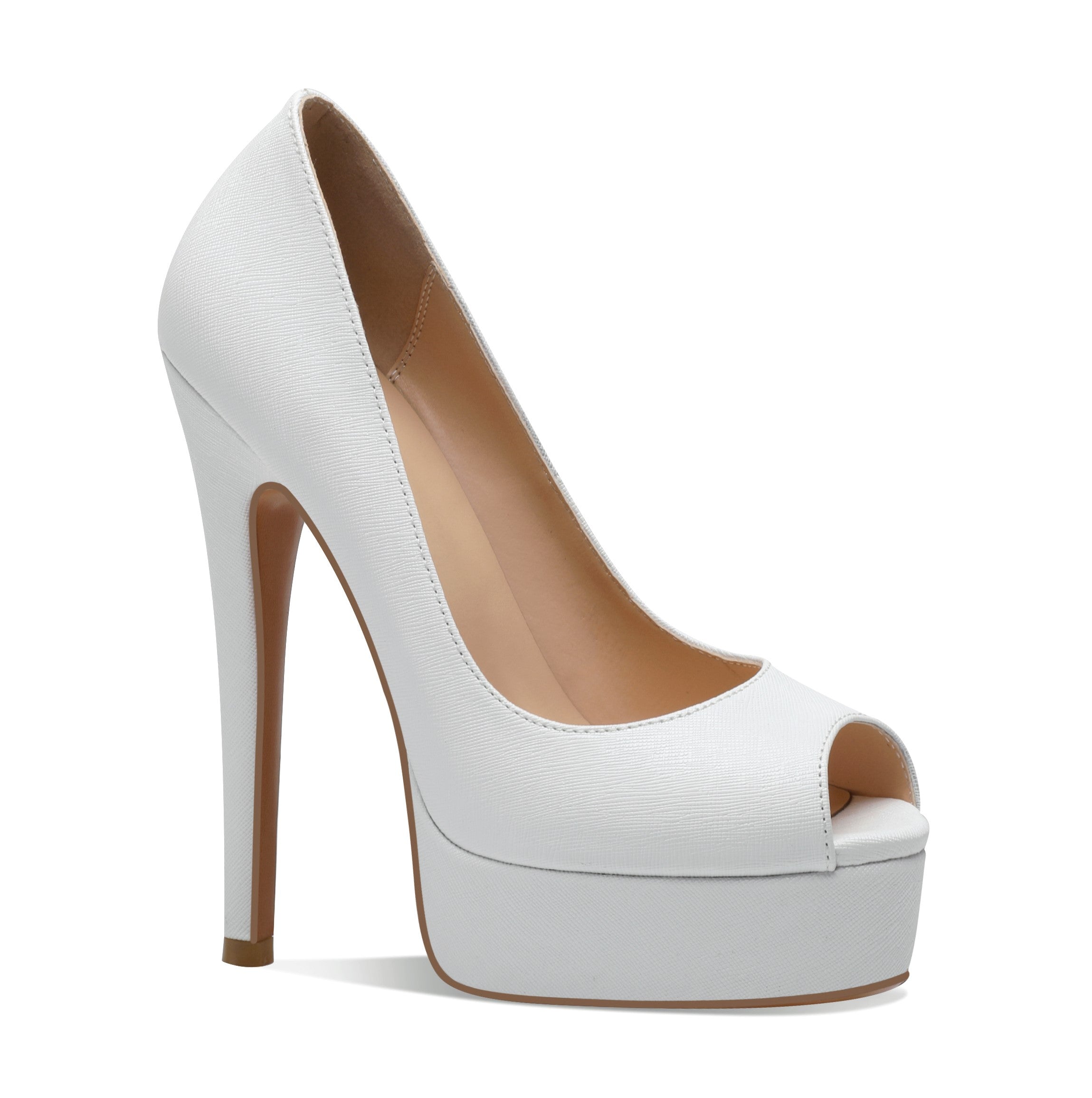 Danielle - Peep Toe Pumps with Platform (FINAL SALE)